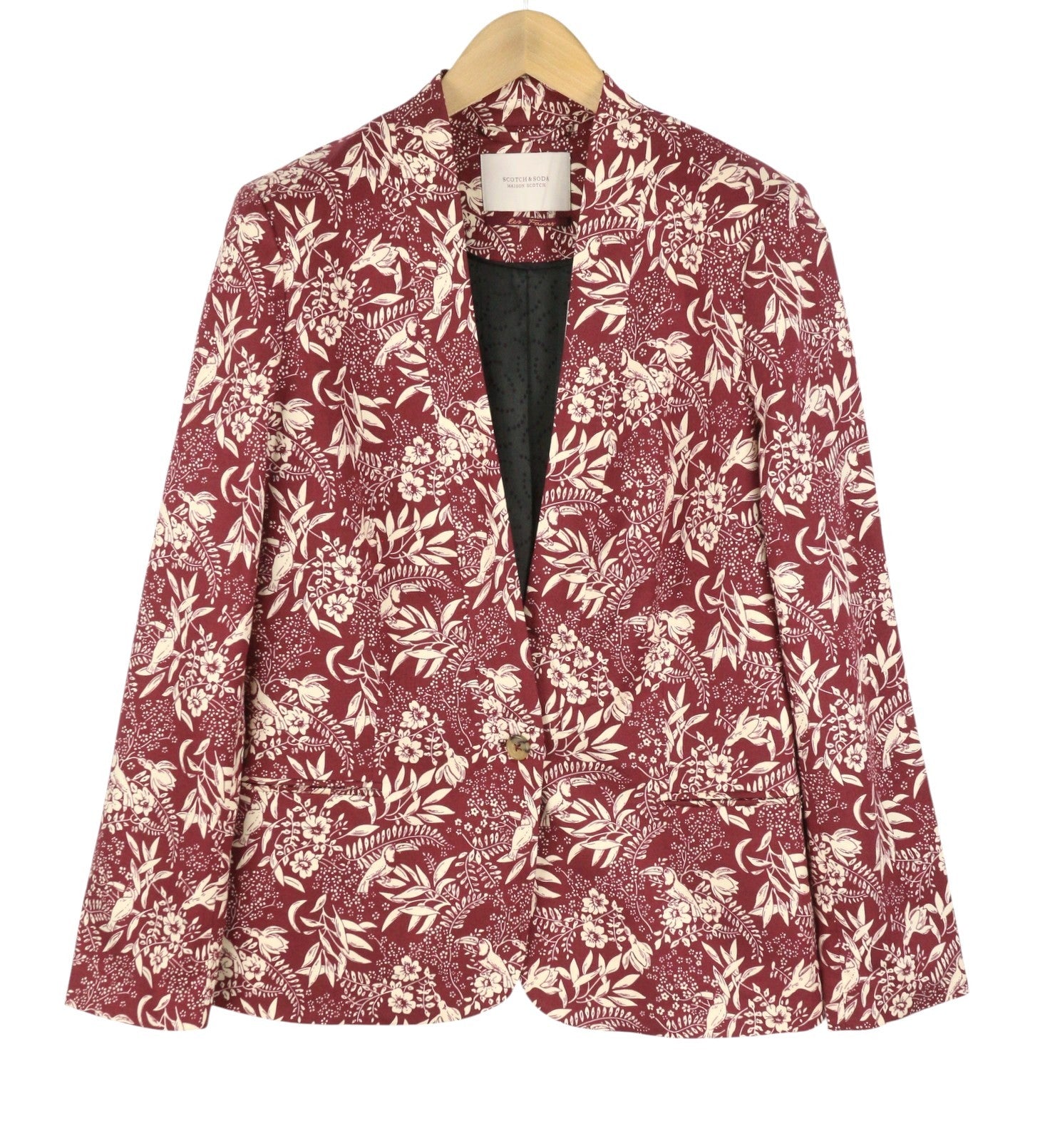 Red Cotton Blazer