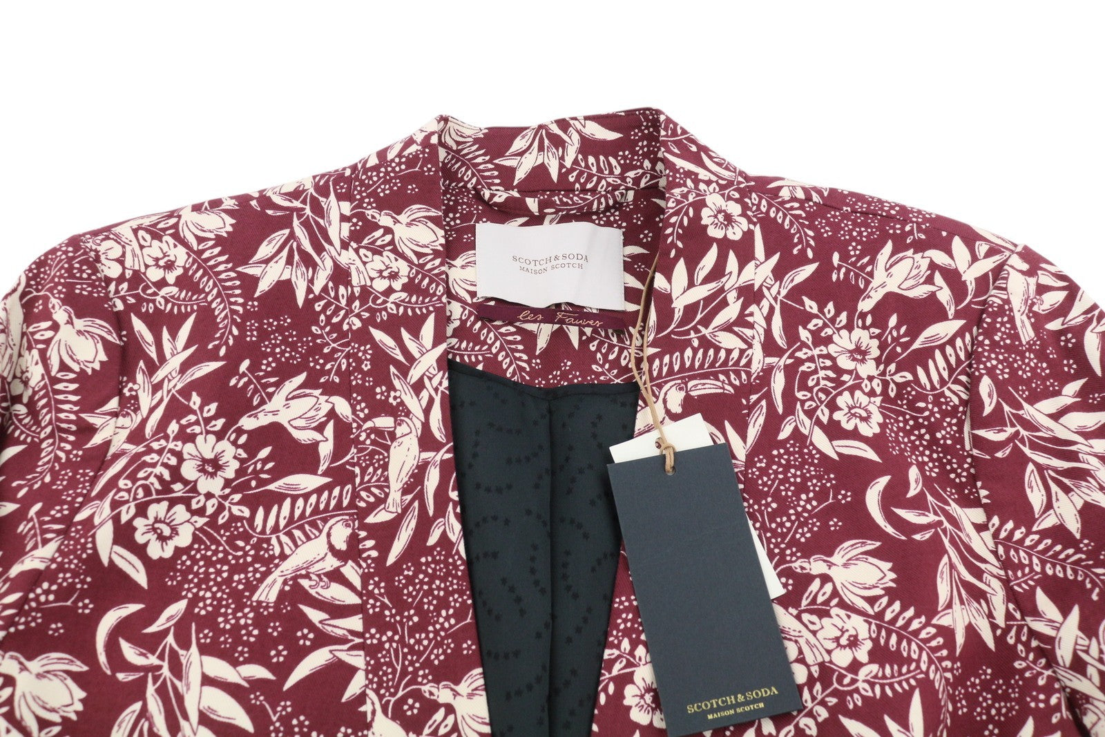 Red Cotton Blazer