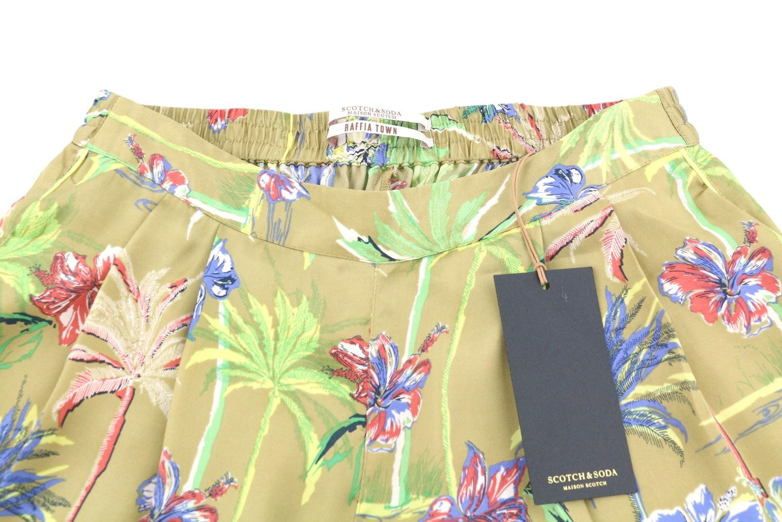 Multicoloured Polyester Trousers