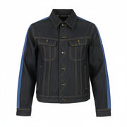 LEE 101 Panelled Rider Men Jacket M Dark Blue Rigid Selvedge Denim RRP359
