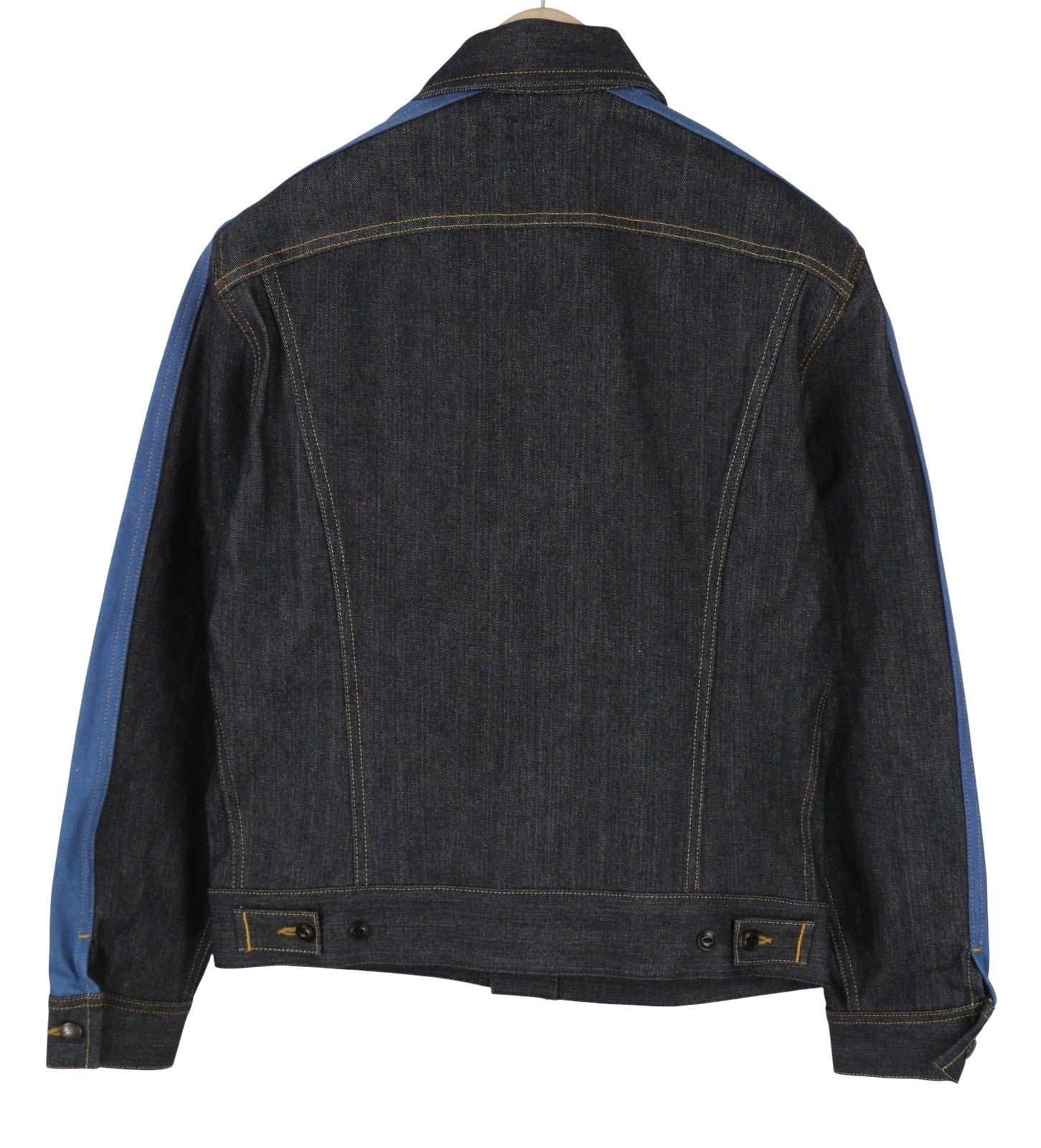 LEE 101 Panelled Rider Men Jacket M Dark Blue Rigid Selvedge Denim RRP359