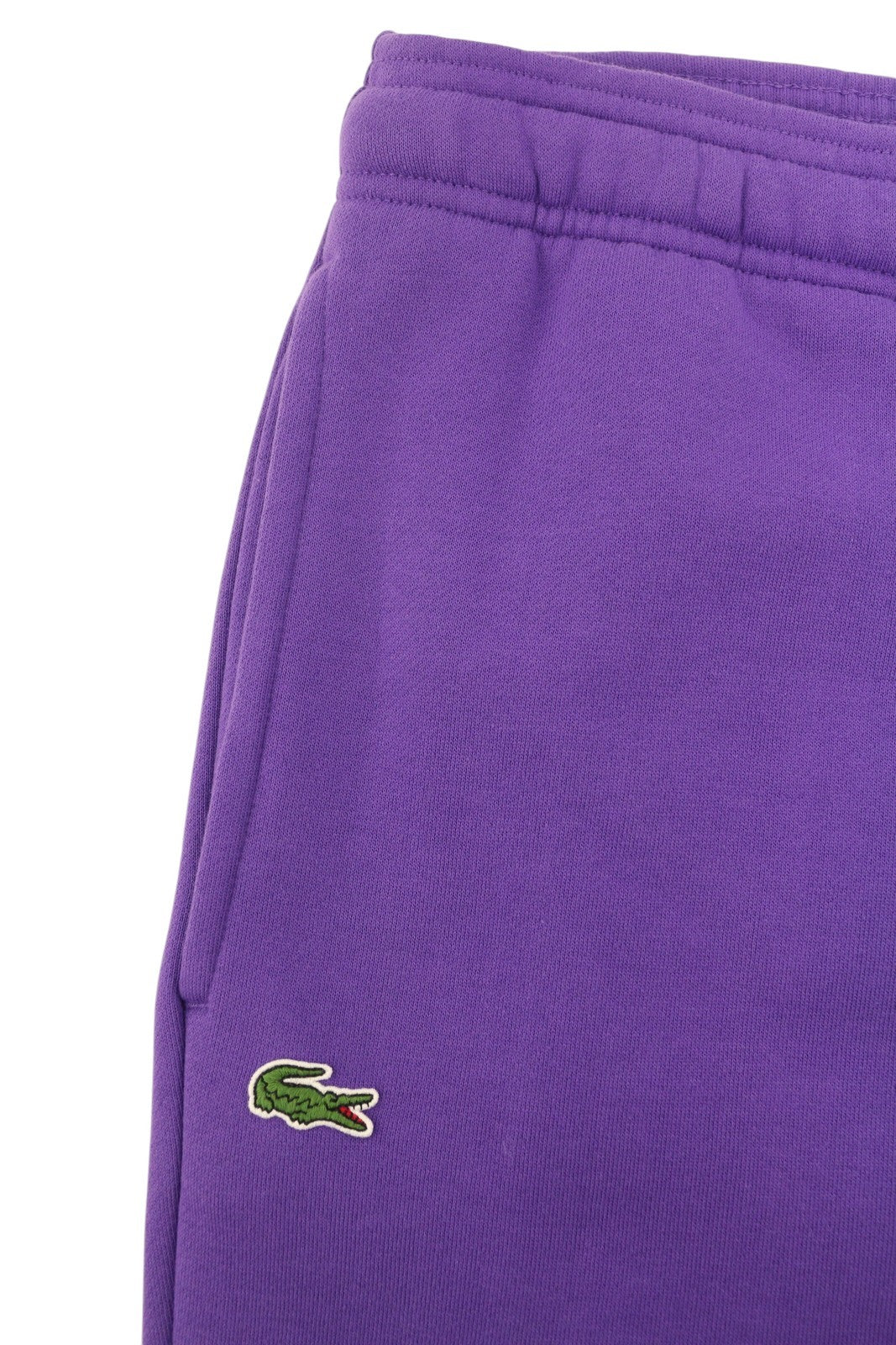 LACOSTE Sport Men Trousers 4XL Purple Fleece Tapered Drawstring Joggers