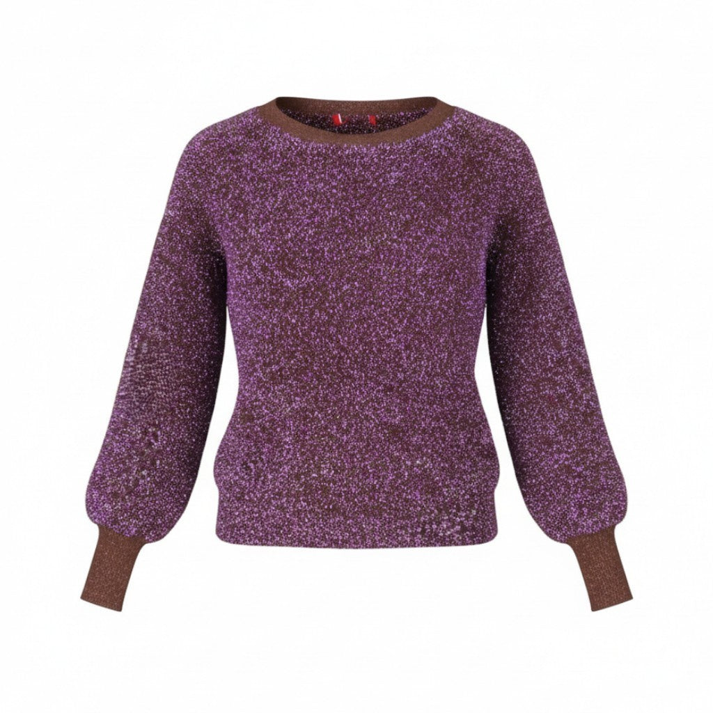 Burgundy Viscose Jumper