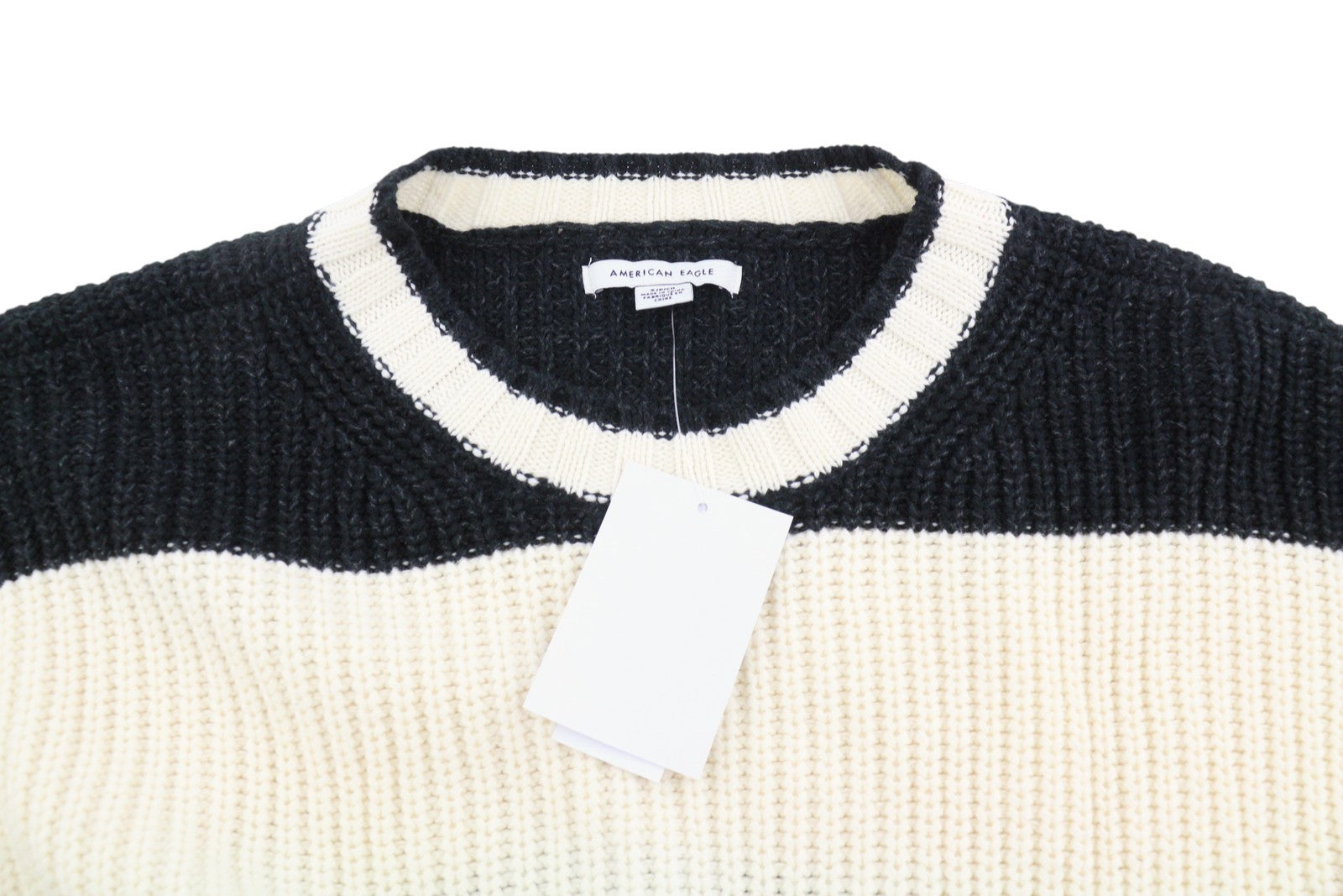 AMERICAN EAGLE OUTFITTERS Women Jumper S Cropped Oversized Crew Neck Knit
