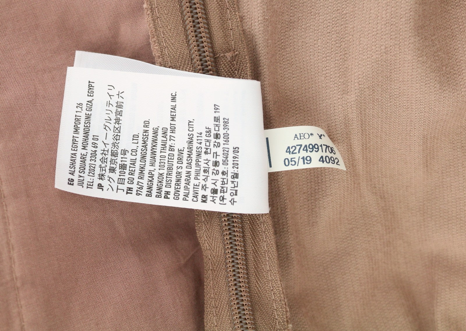 AMERICAN EAGLE OUTFITTERS Women Jumpsuit L Pink Corduroy Belted Cropped