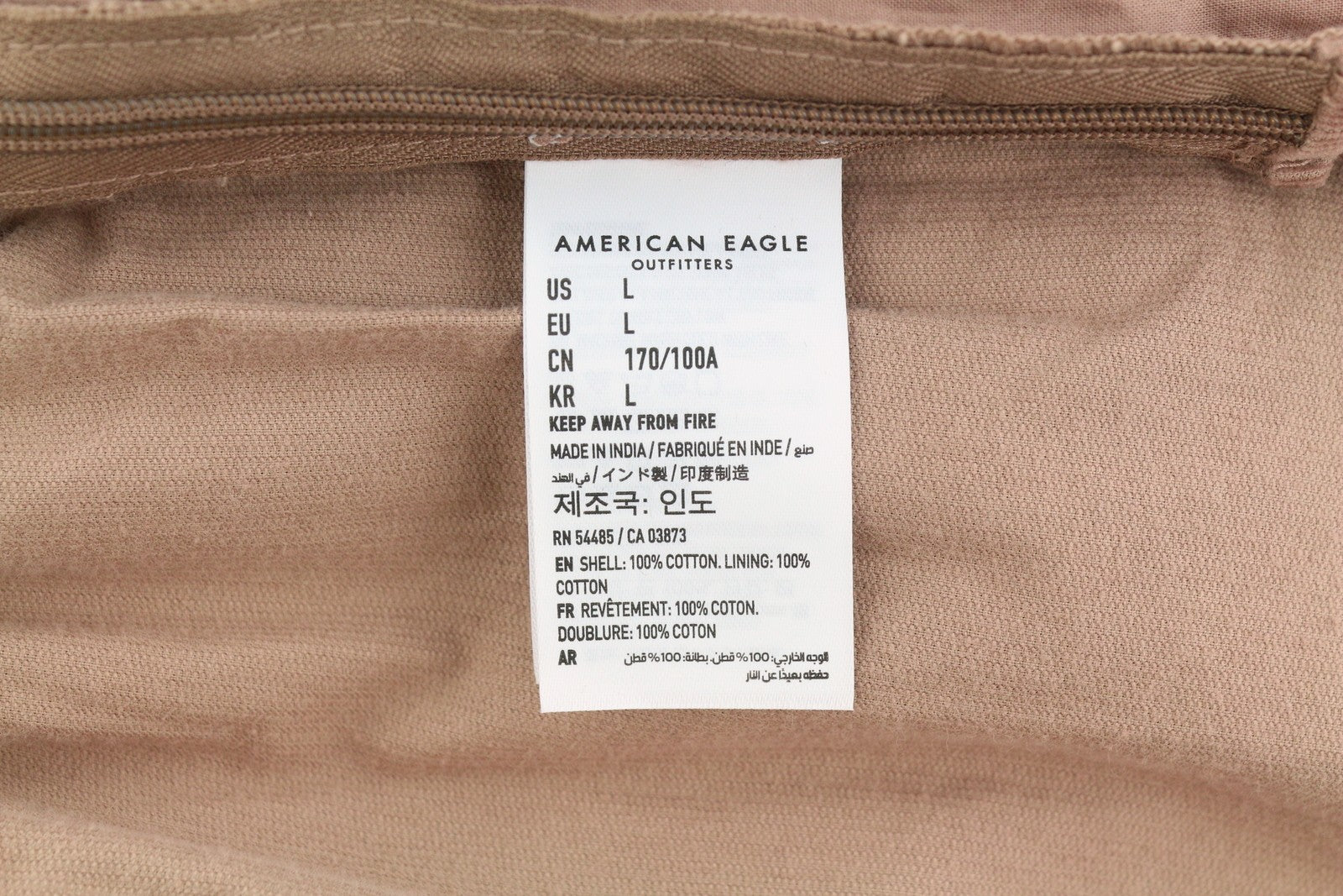 AMERICAN EAGLE OUTFITTERS Women Jumpsuit L Pink Corduroy Belted Cropped