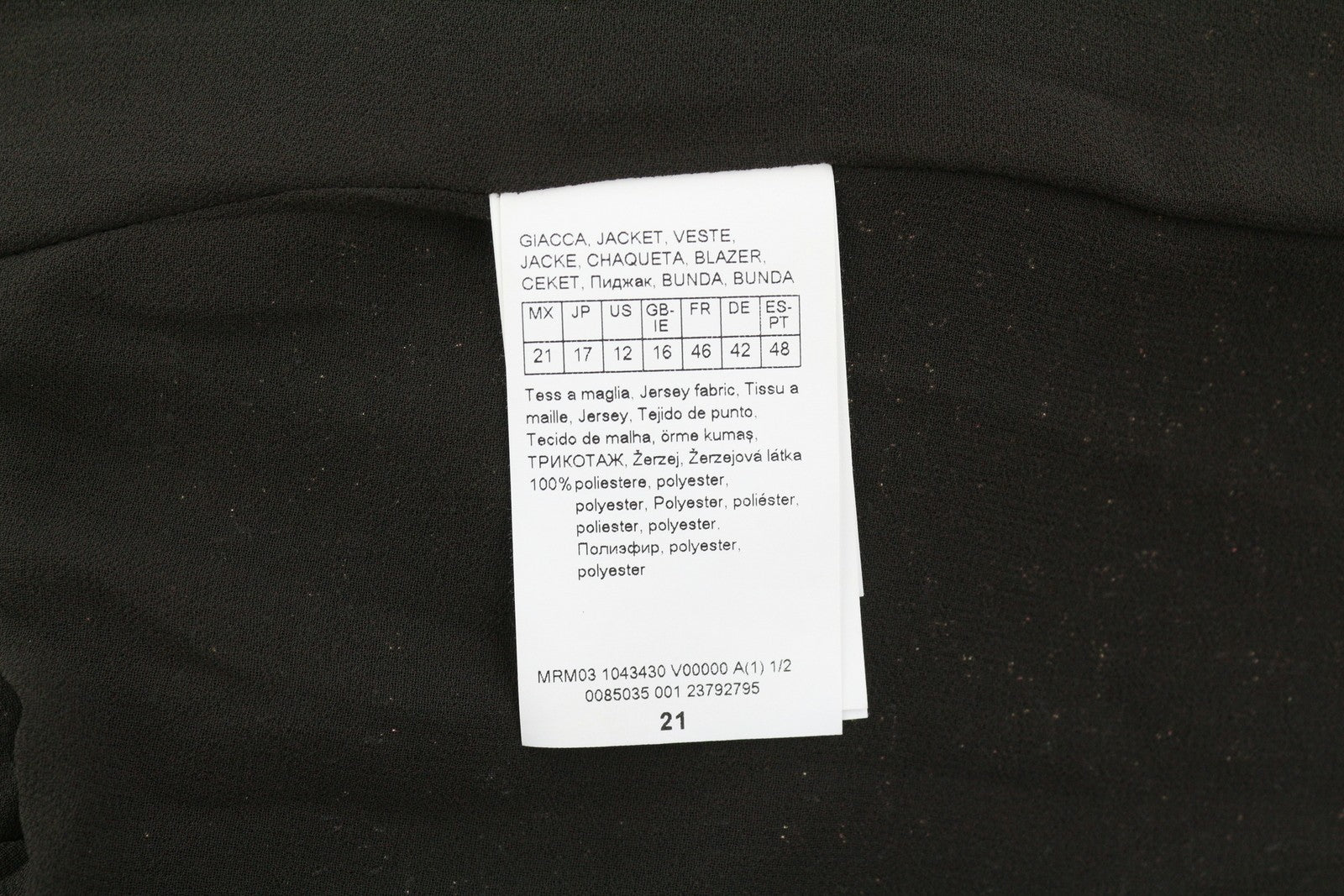 Brown Polyester Blazer