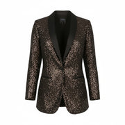 Brown Polyester Blazer