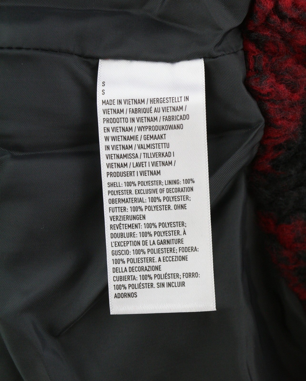Red Polyester Jacket