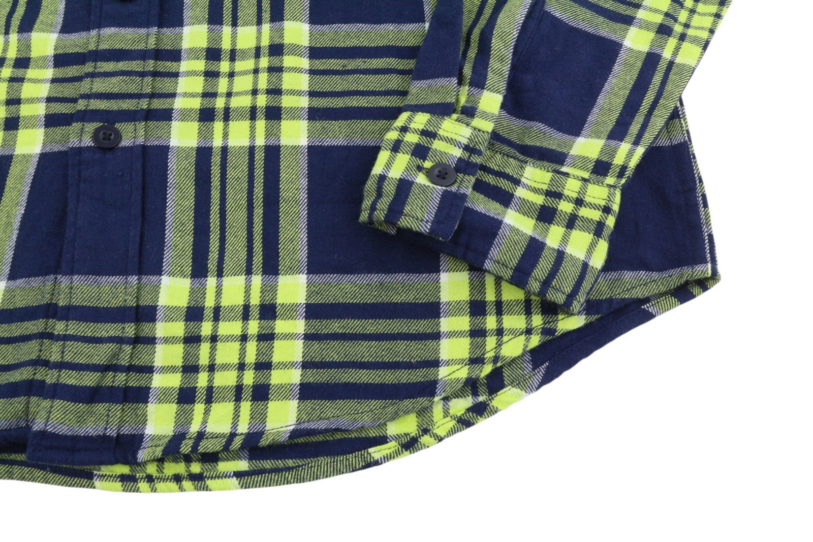 Blue Cotton Button-Up