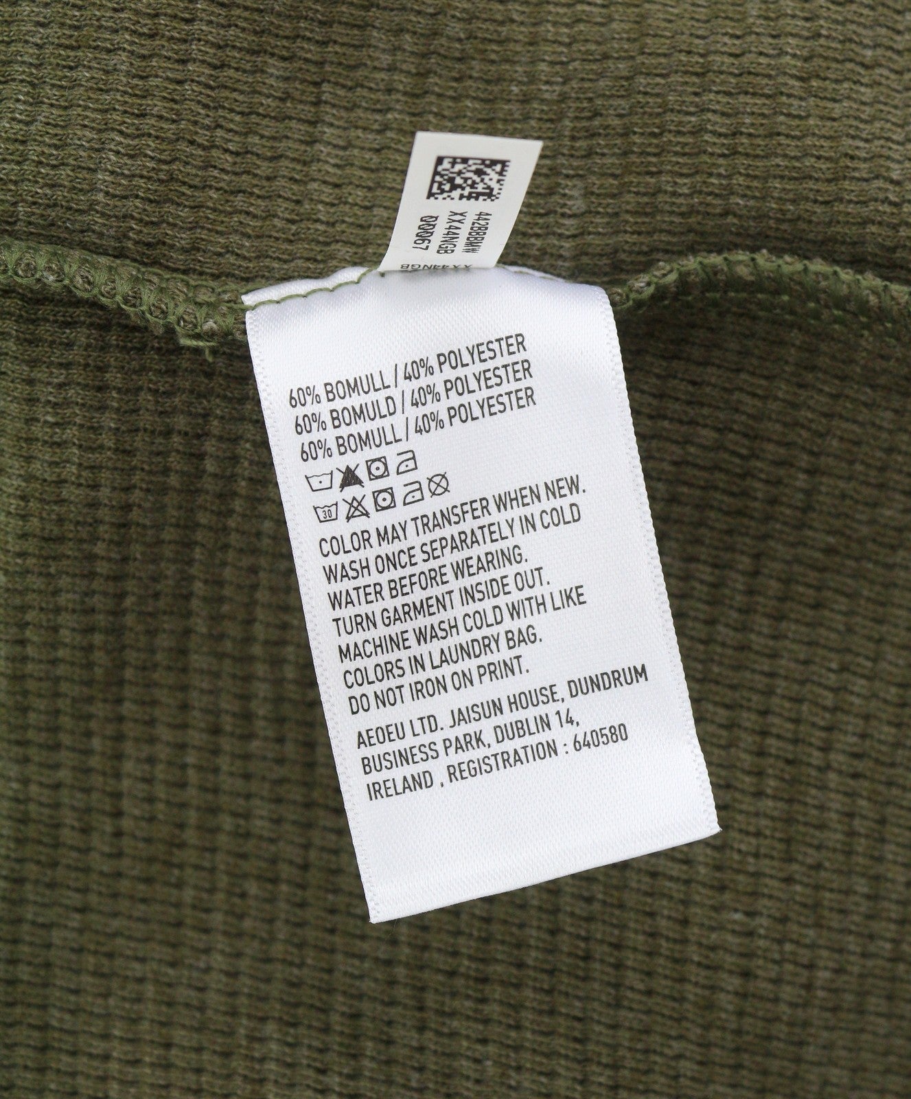 Green Cotton Hoodie