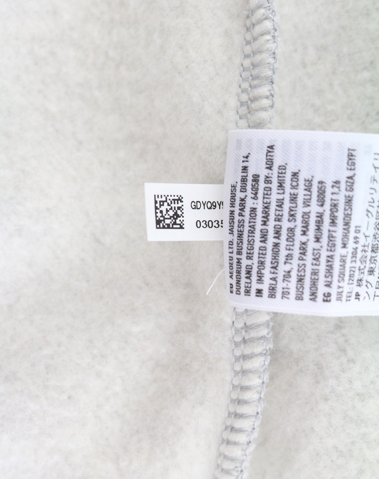 AMERICAN EAGLE OUTFITTERS Women Hoodie 2XS Grey Melange Kangaroo Pull On