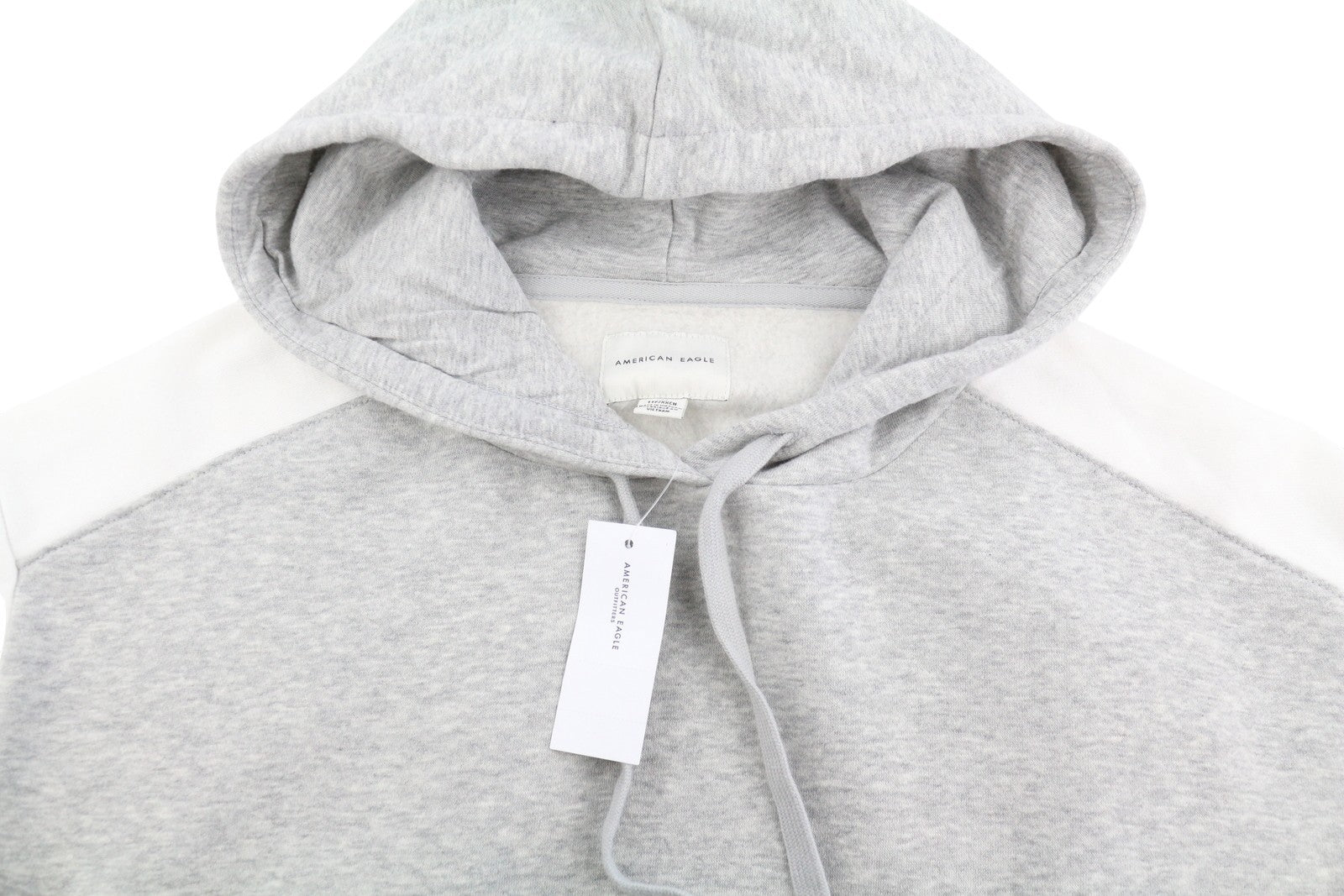 AMERICAN EAGLE OUTFITTERS Women Hoodie 2XS Grey Melange Kangaroo Pull On