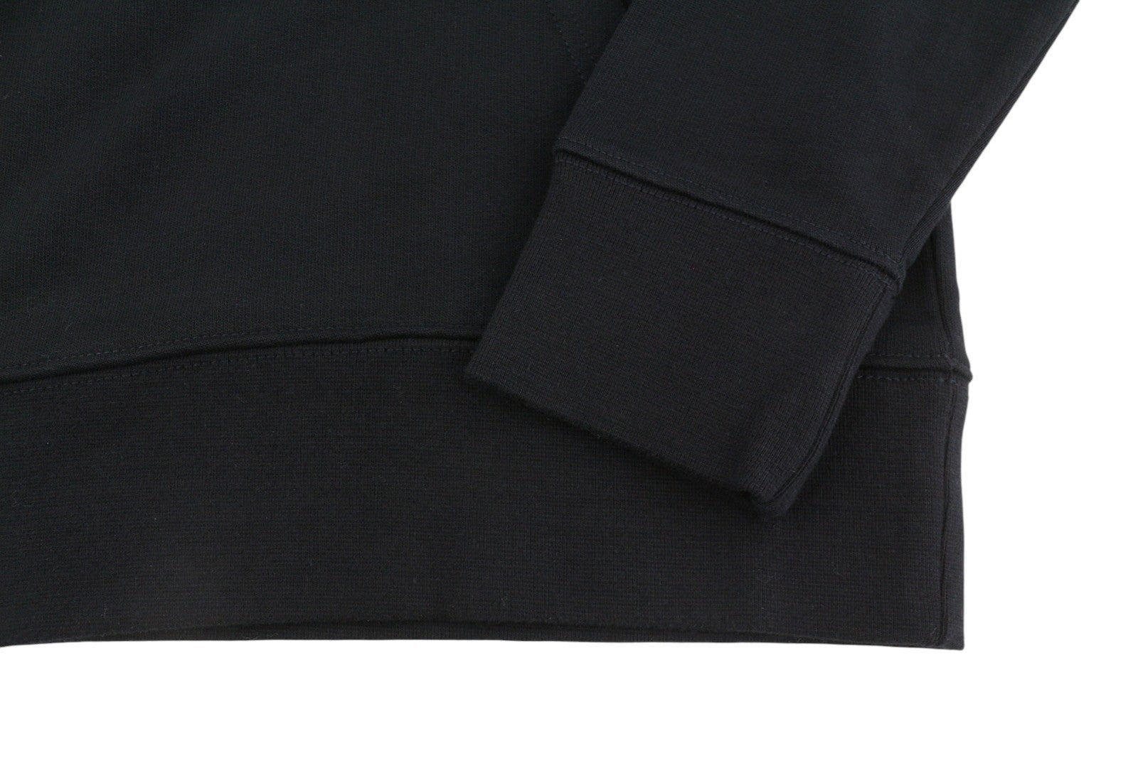 Black Cotton Hoodie