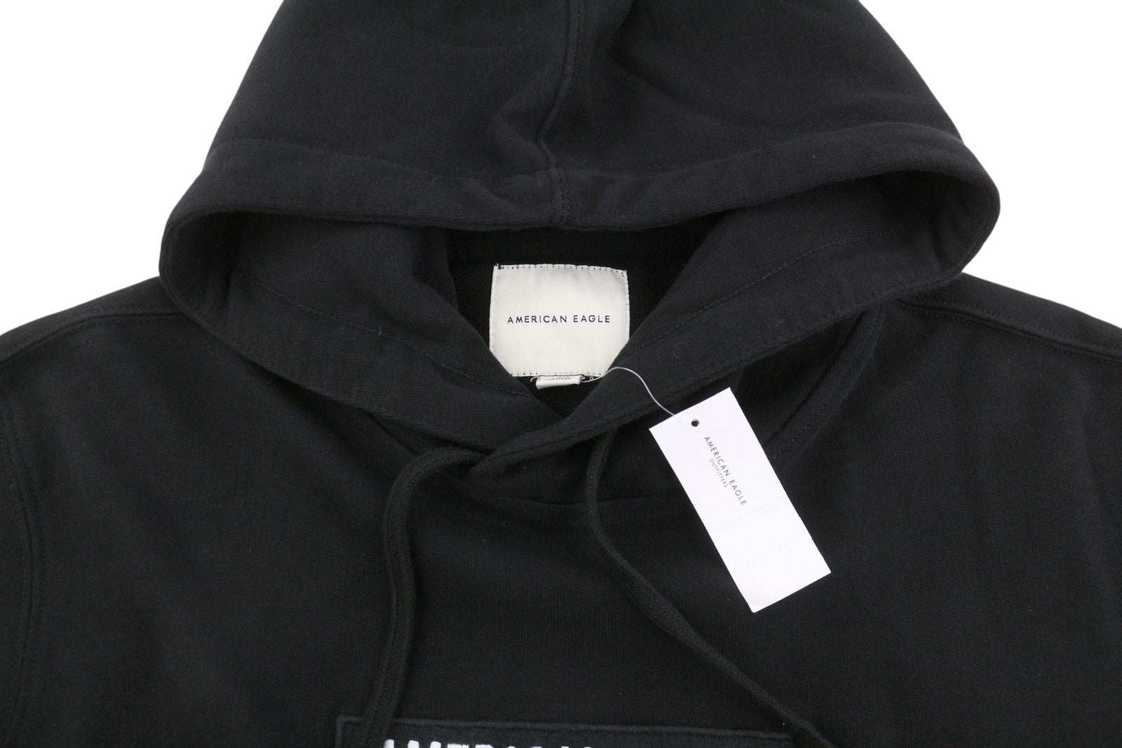 Black Cotton Hoodie