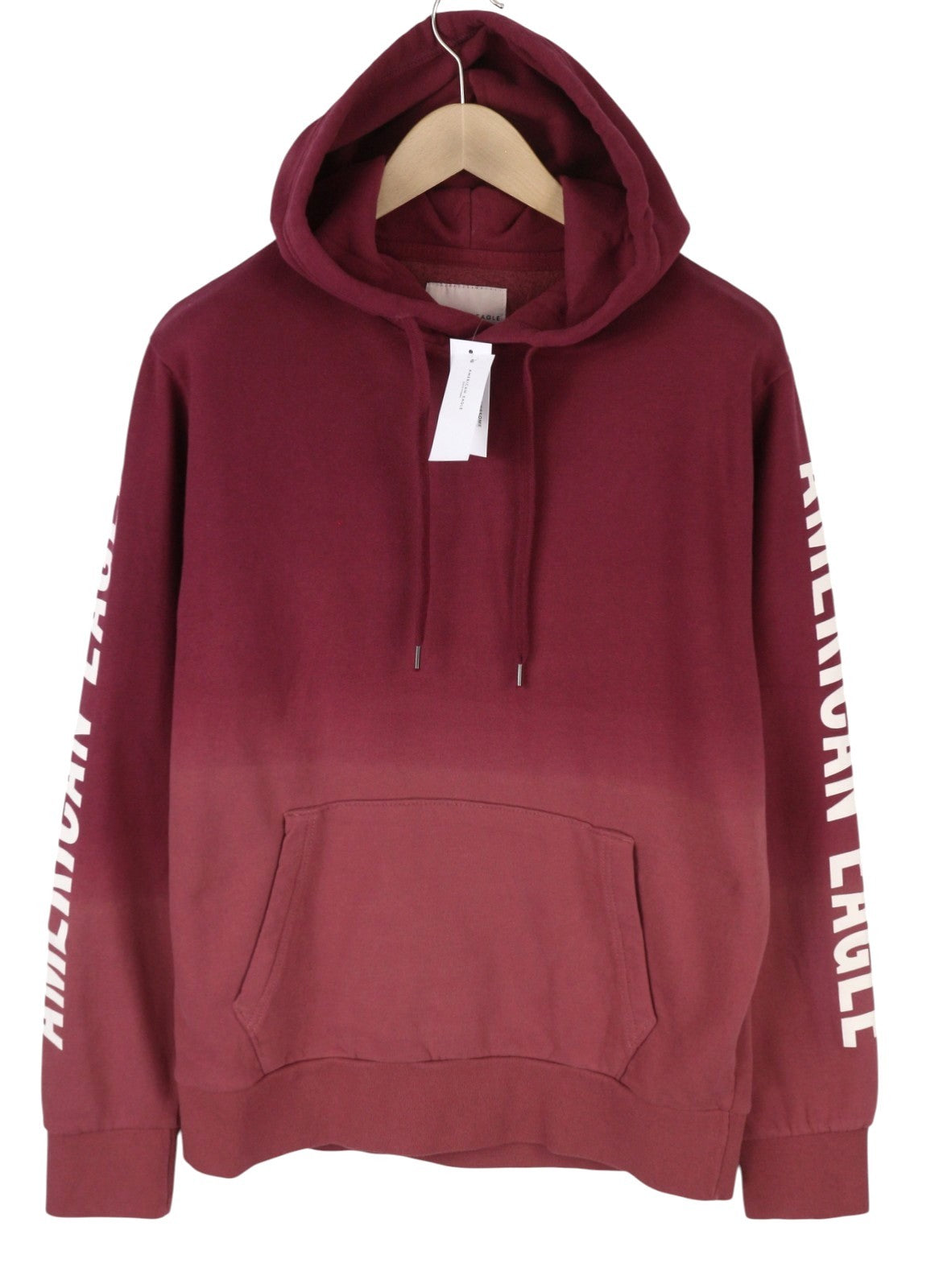 AMERICAN EAGLE OUTFITTERS Men Hoodie M Red Faded Soft Kangaroo Pull On
