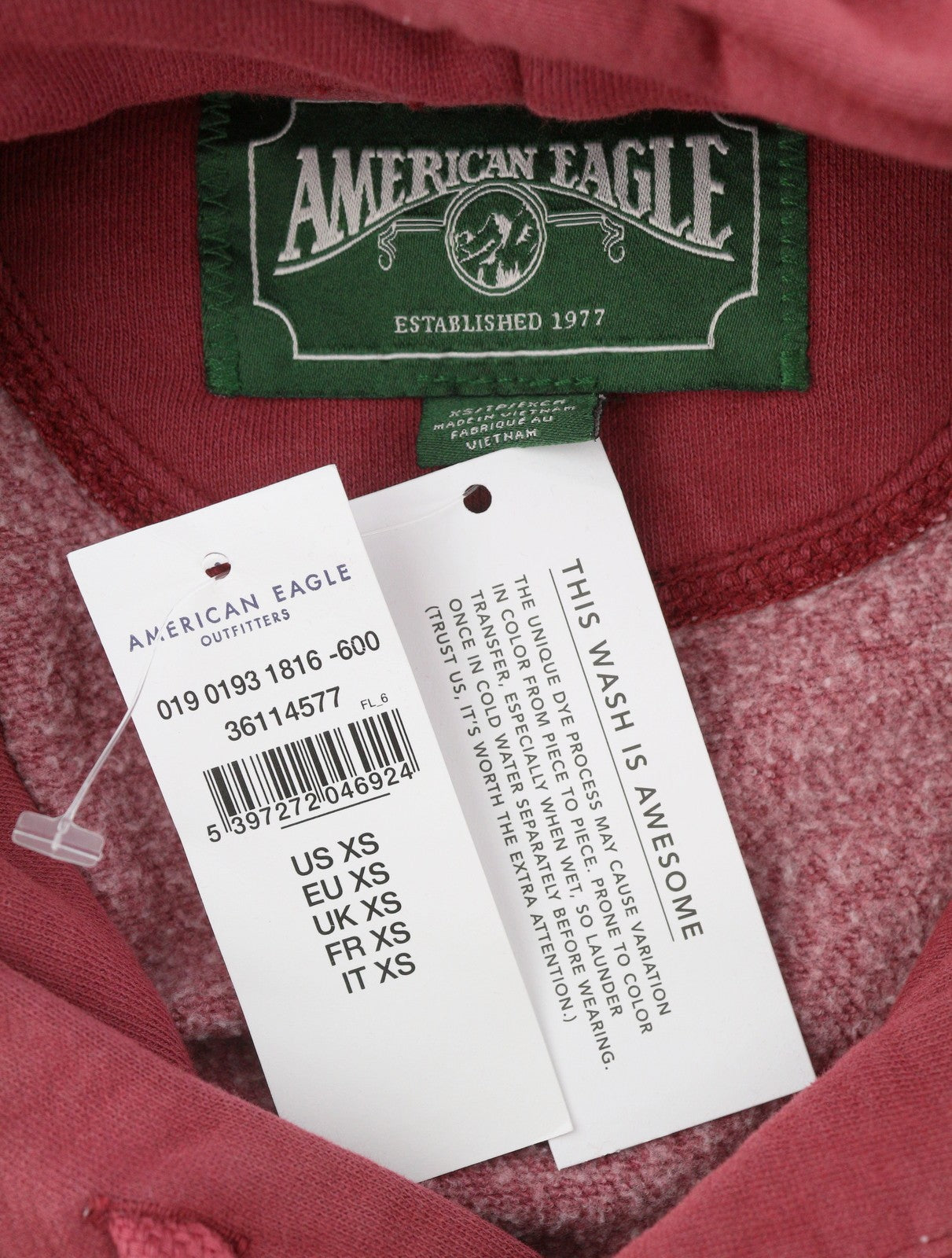 Red Cotton Hoodie
