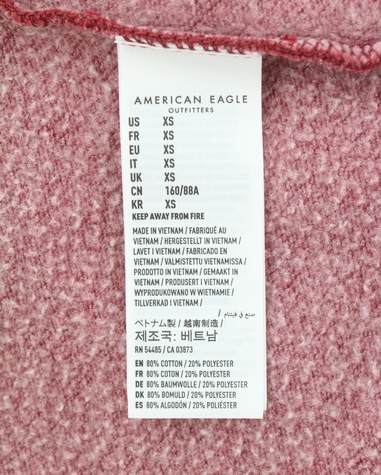 Red Cotton Hoodie