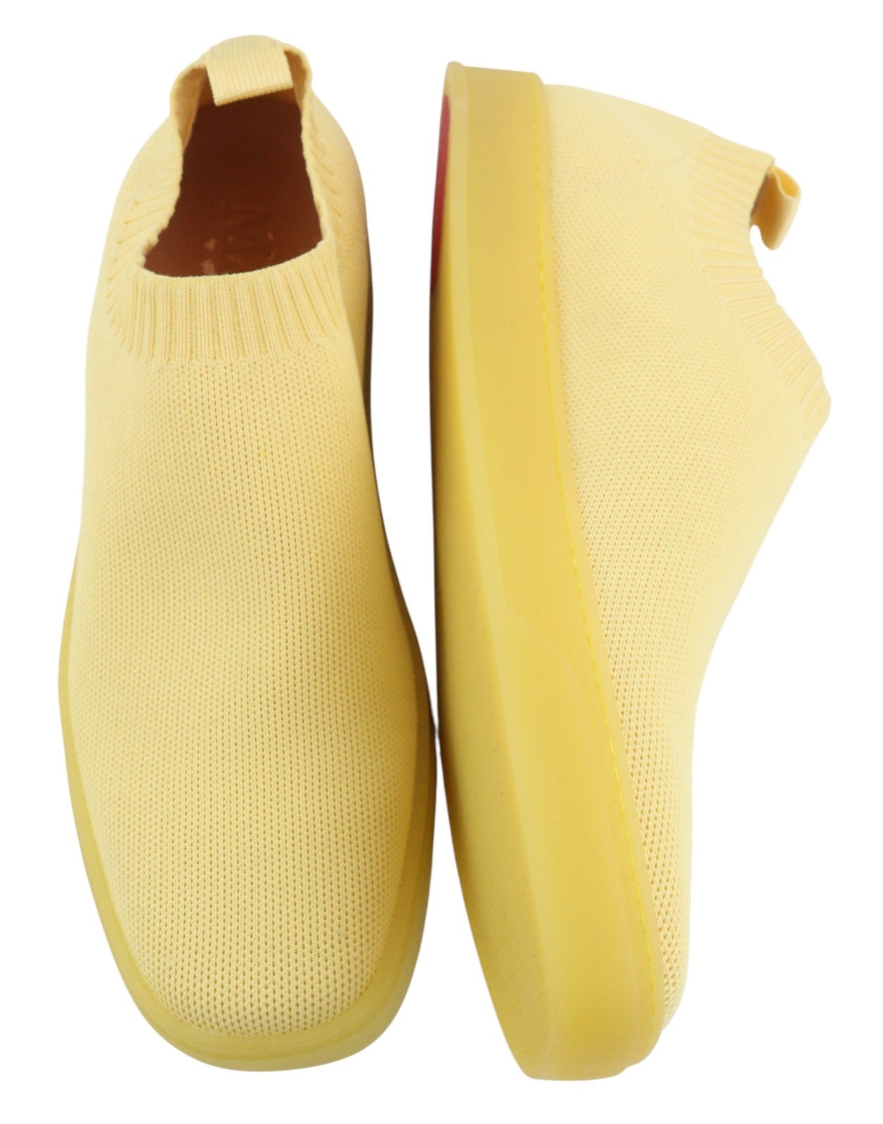 Yellow Other Fabric Sneakers