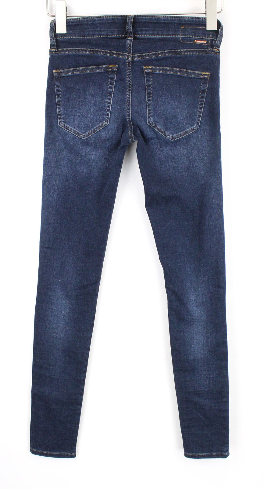 DIESEL Slandy-Low 084UT Women Jeans W24/L32 Blue Stretch Super Slim Skinny Cut