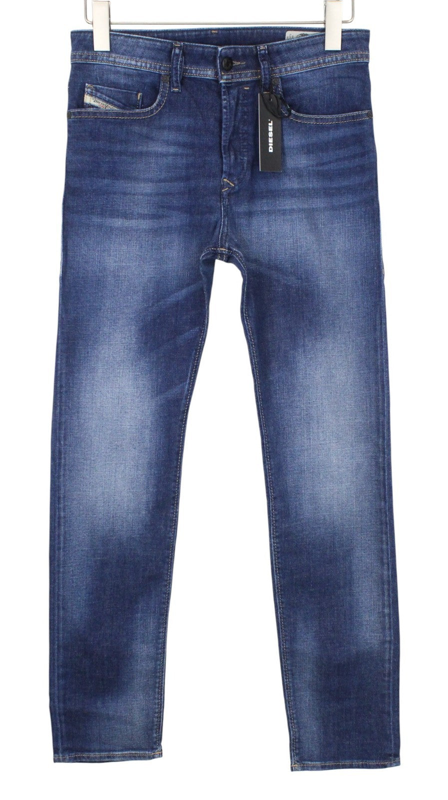 DIESEL Buster 084GR Men Jeans W28/L32 Blue Stretch Regular Slim Taper Fitted