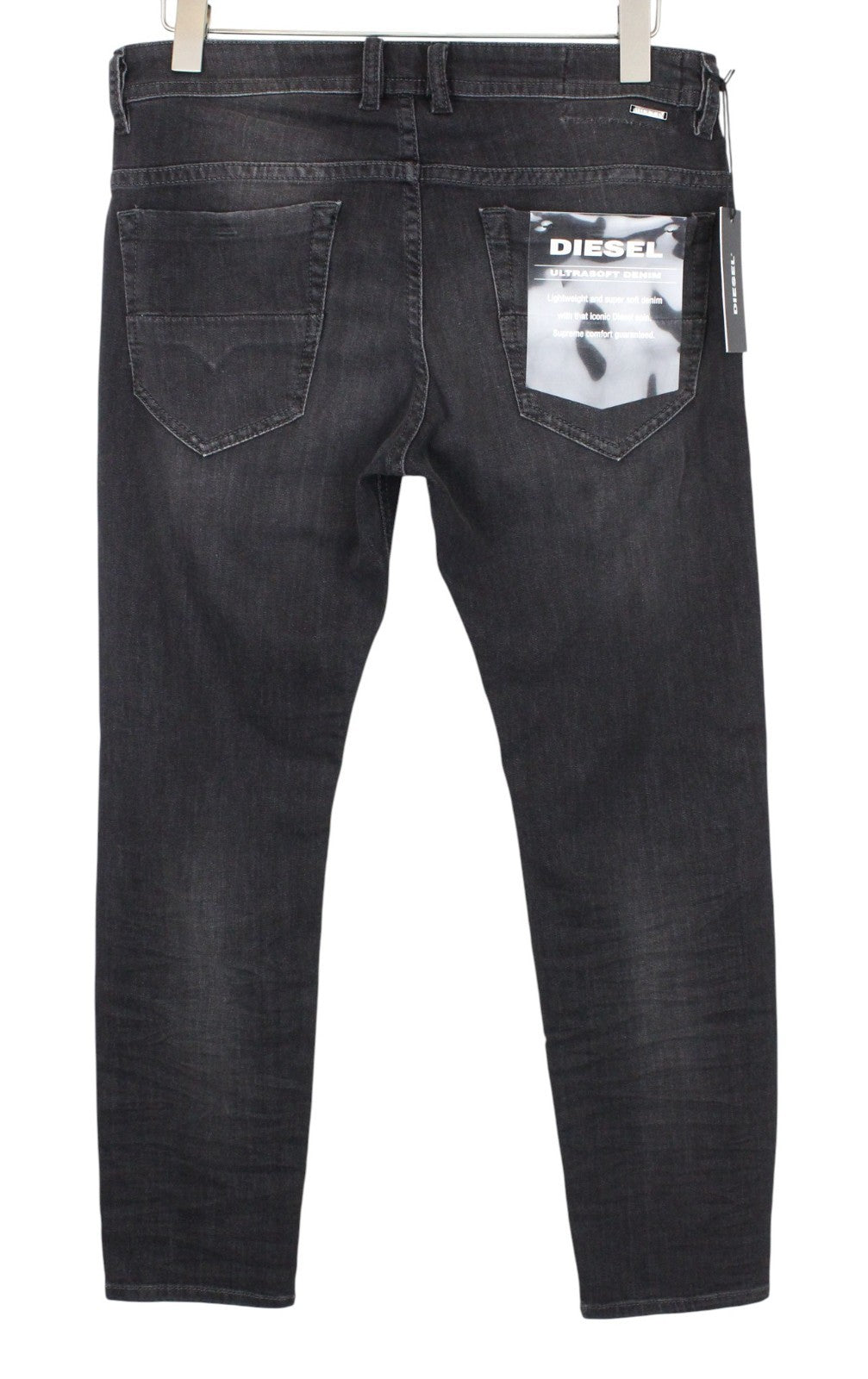DIESEL Thommer 0687J Men Jeans W32/L30 Slim-Skinny Dark Grey Cotton Stretch