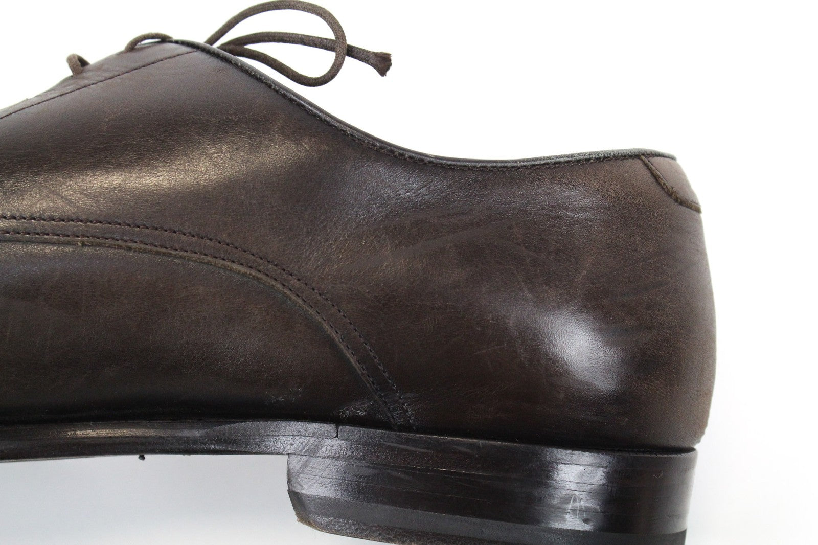 SUITSUPPLY Men Formal Shoes EU44 Brown Genuine Leather Laced Low-Top Classic