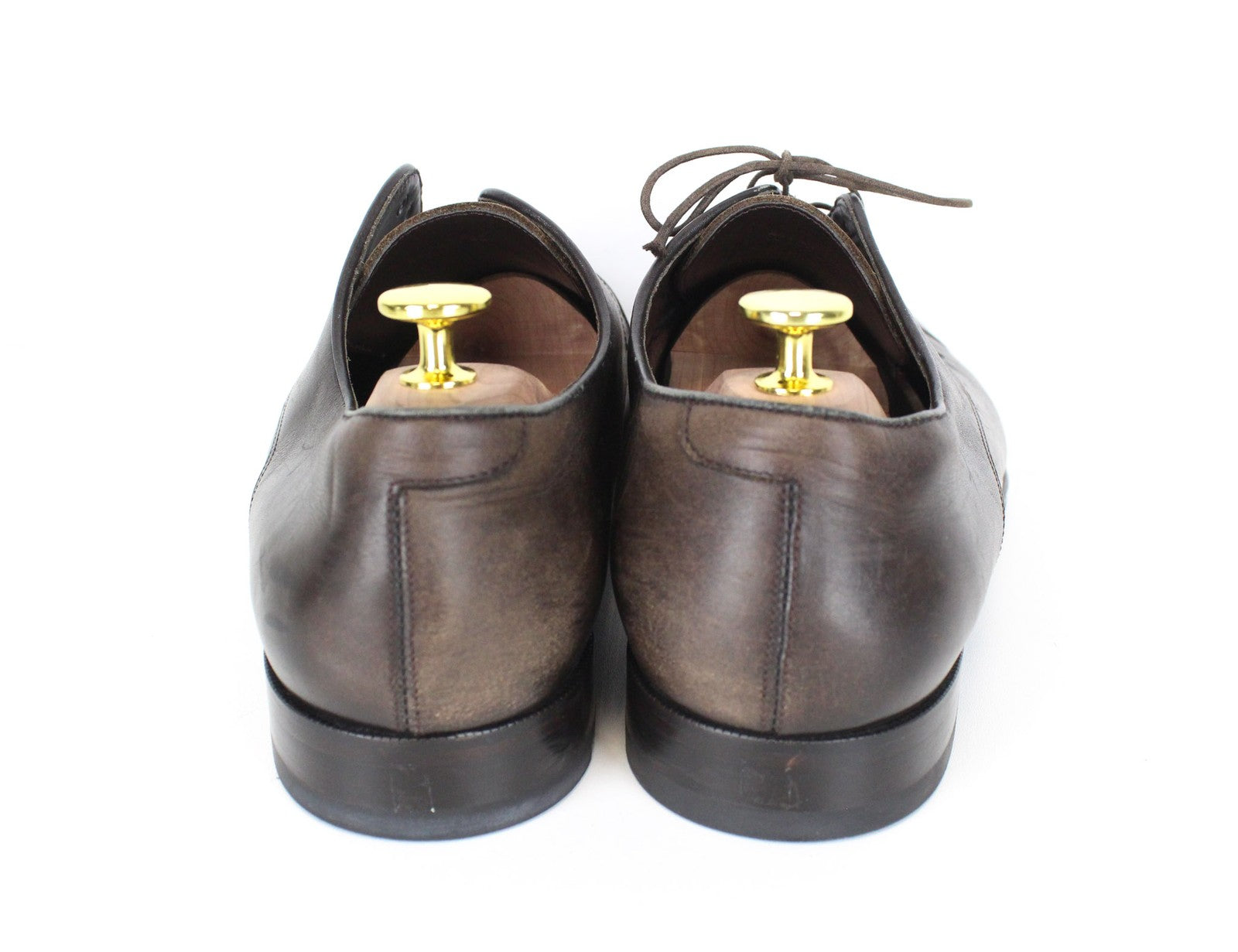 SUITSUPPLY Men Formal Shoes EU44 Brown Genuine Leather Laced Low-Top Classic