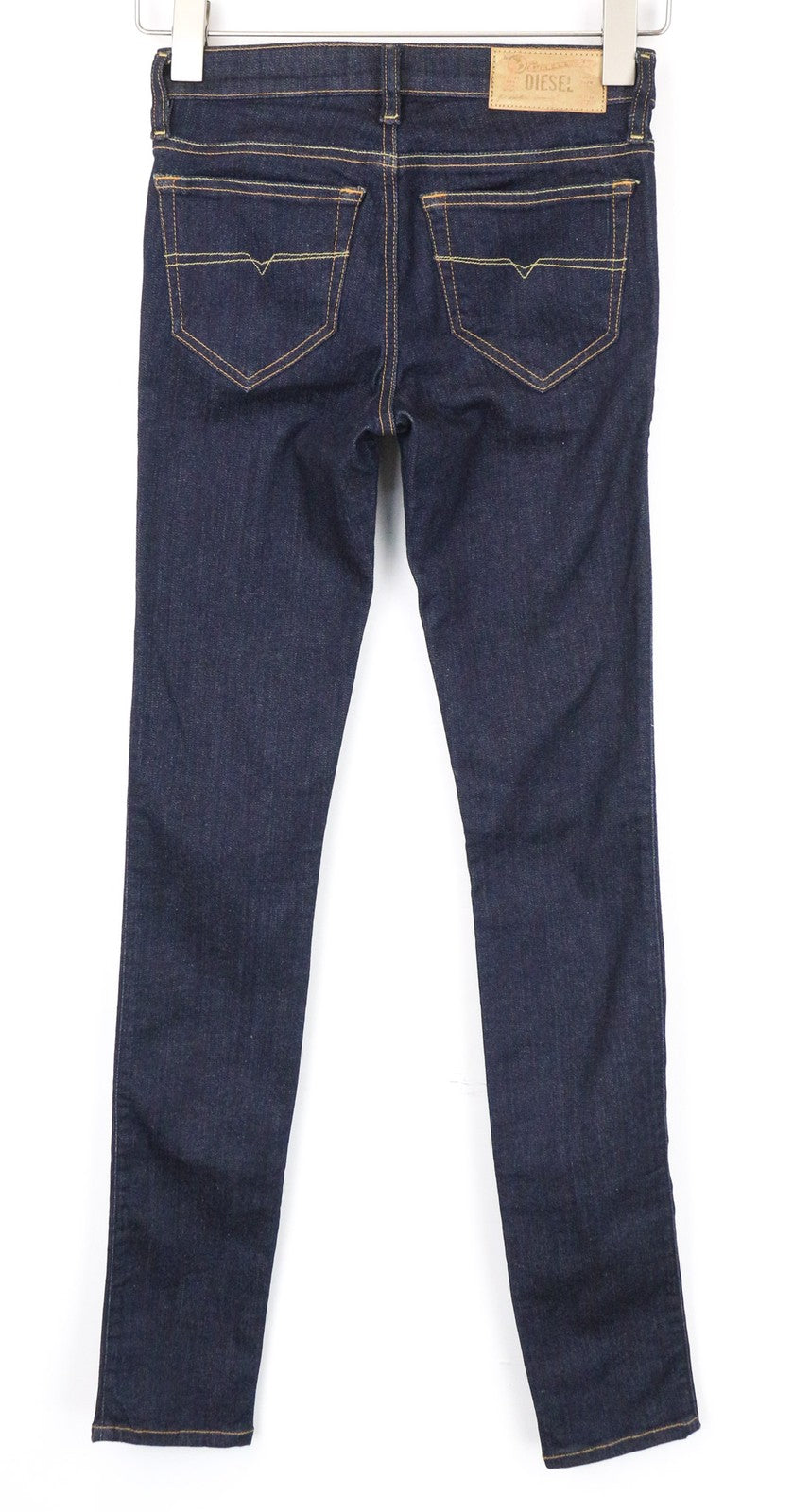 DIESEL Skinzee 0813C Women Jeans W24/L32 Blue Stretch Super Slim Skinny Girls