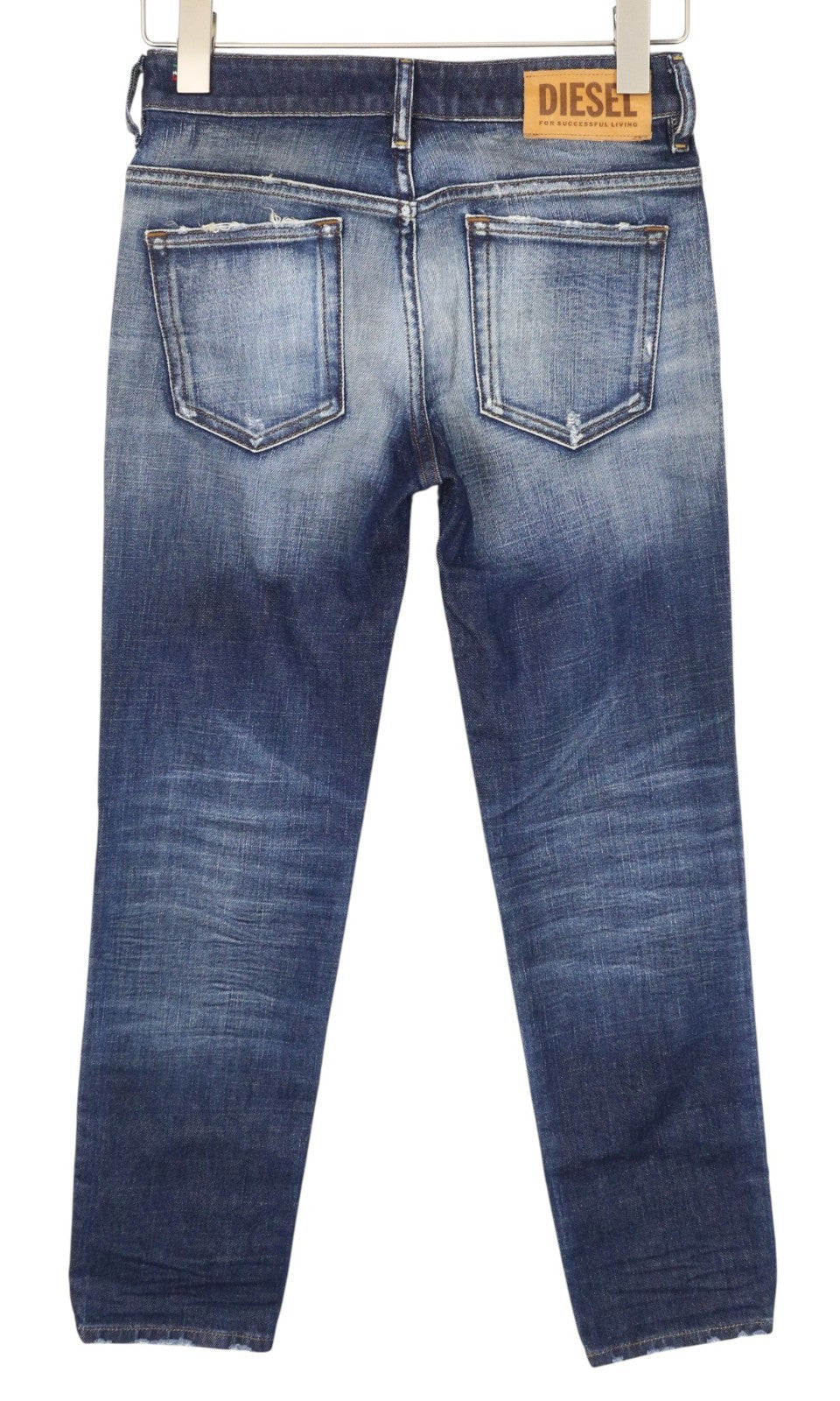 DIESEL D-Rifty 0092I Women Jeans W23/L30 Low Rise Distressed Girls Blue Slim