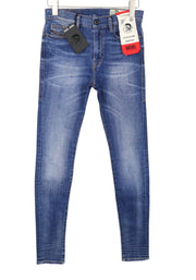 DIESEL D-Amny 086AN Men Jeans W27/L32 Mid Blue Stretch Skinny Boys Distressed