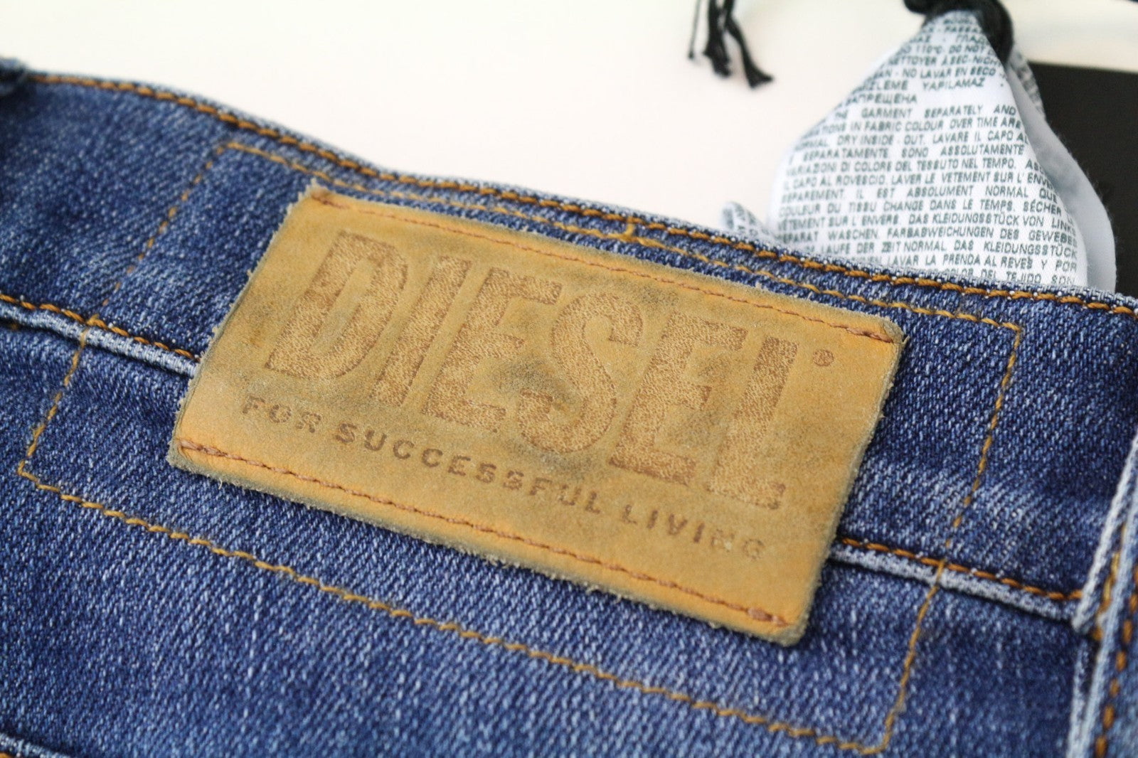 DIESEL D-Amny 086AN Men Jeans W27/L32 Mid Blue Stretch Skinny Boys Distressed