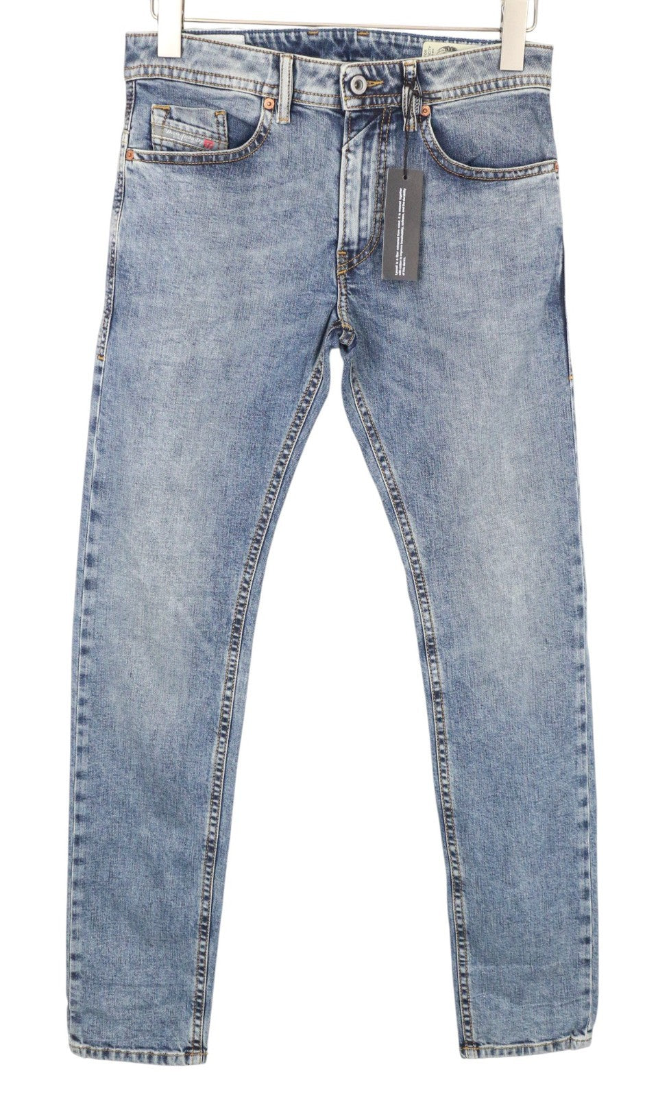DIESEL Thommer 084UX Men Jeans W27/L32 Mid Blue Stretch Slim Skinny Boys Zipped