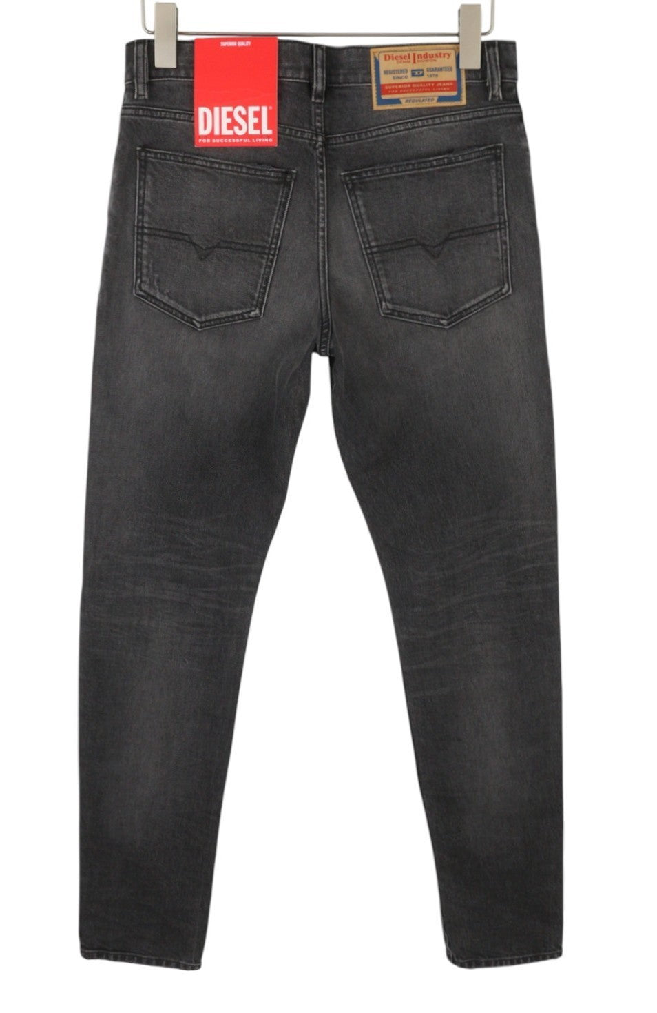 DIESEL 1995 D-Sark 09G19 Men Jeans W28/L32 Grey Distressed Slim Straight