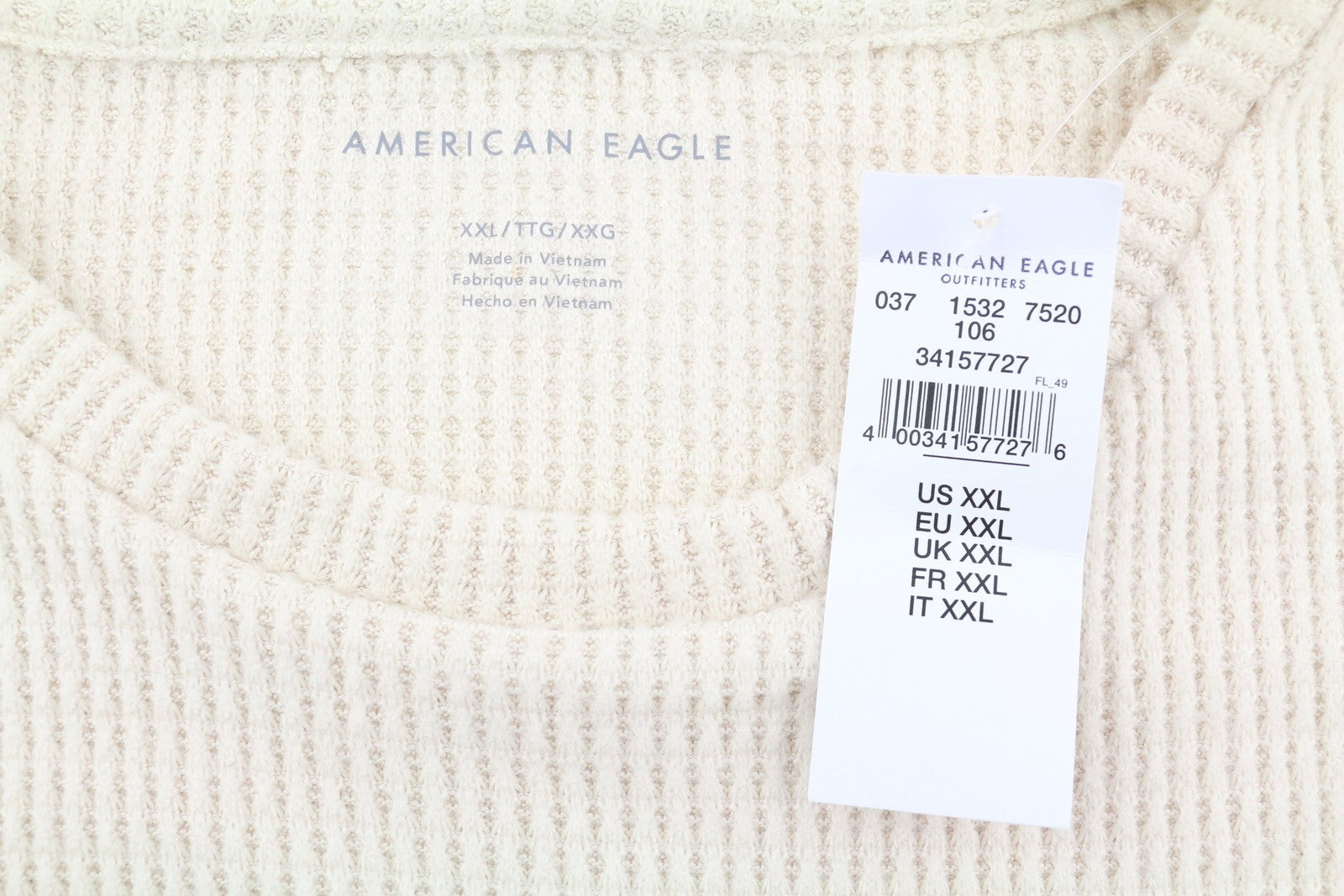 Beige Polyester Sweatshirt
