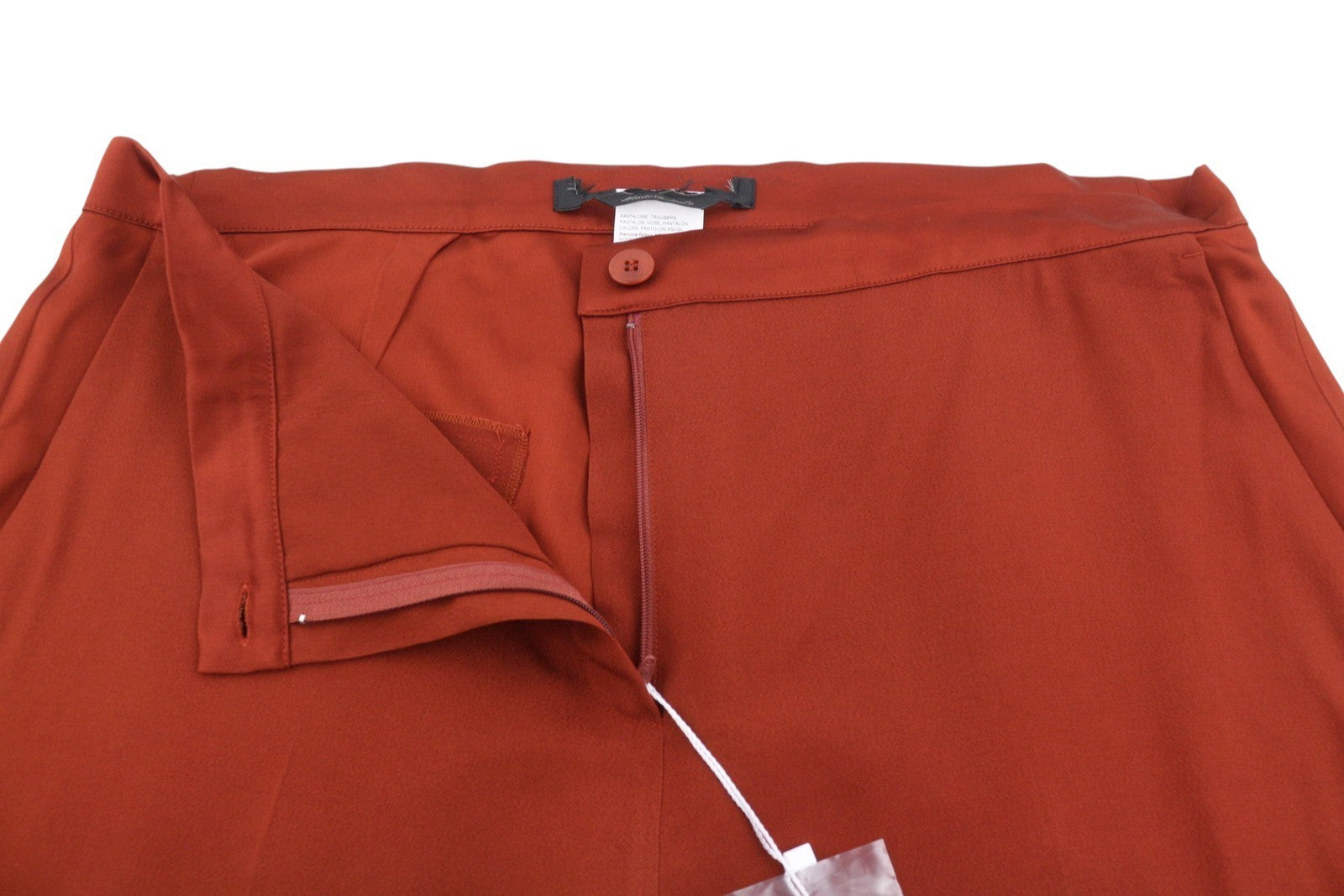 Red Acetate Trousers