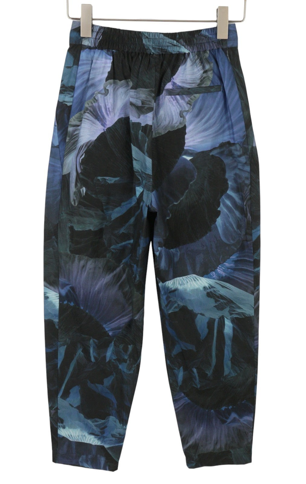 MAX&CO. Women Trousers EU34 Blue Pattern High Waist Pleated Tapered