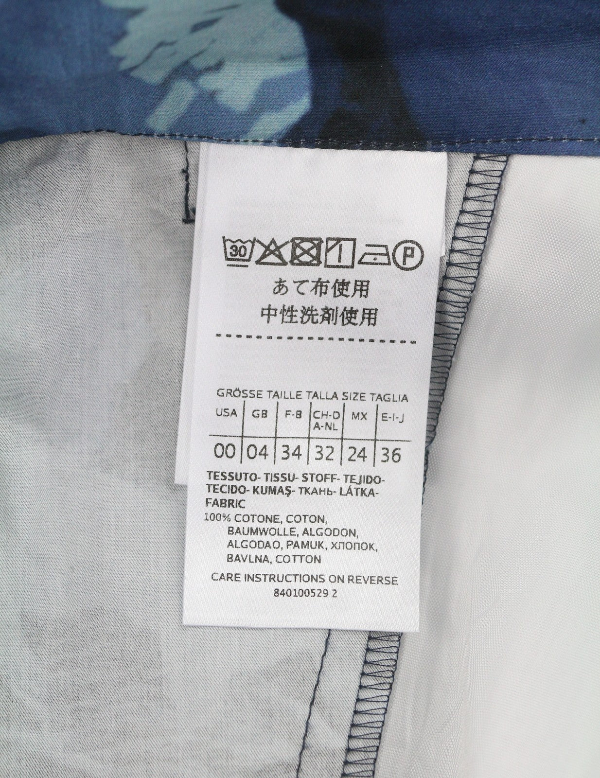 Blue Cotton Trousers