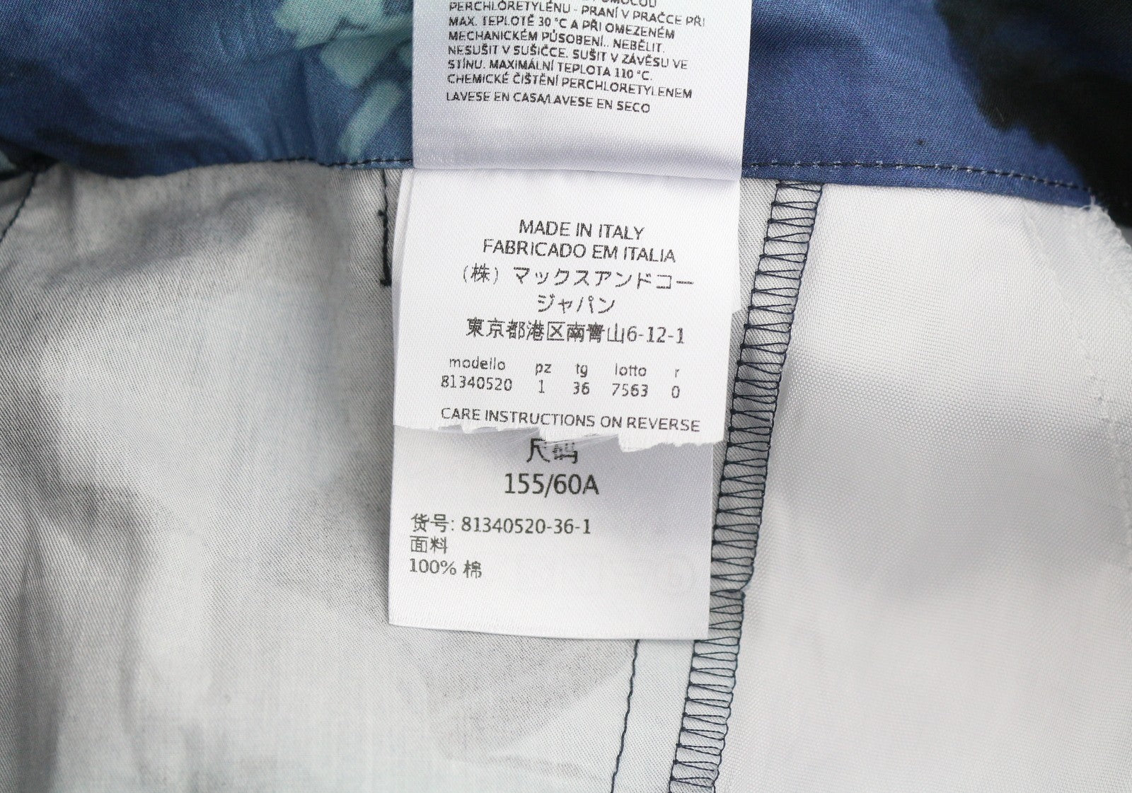 Blue Cotton Trousers
