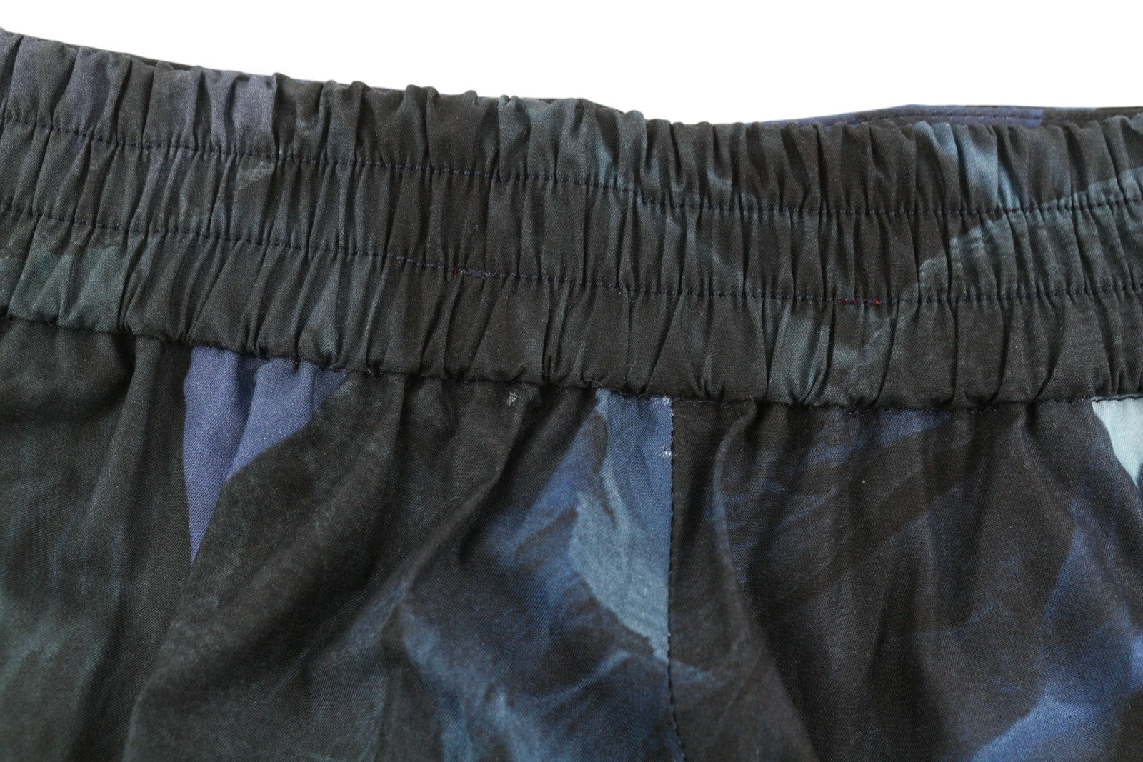 MAX&CO. Women Trousers EU34 Blue Print High Waist Pleated Tapered Fit