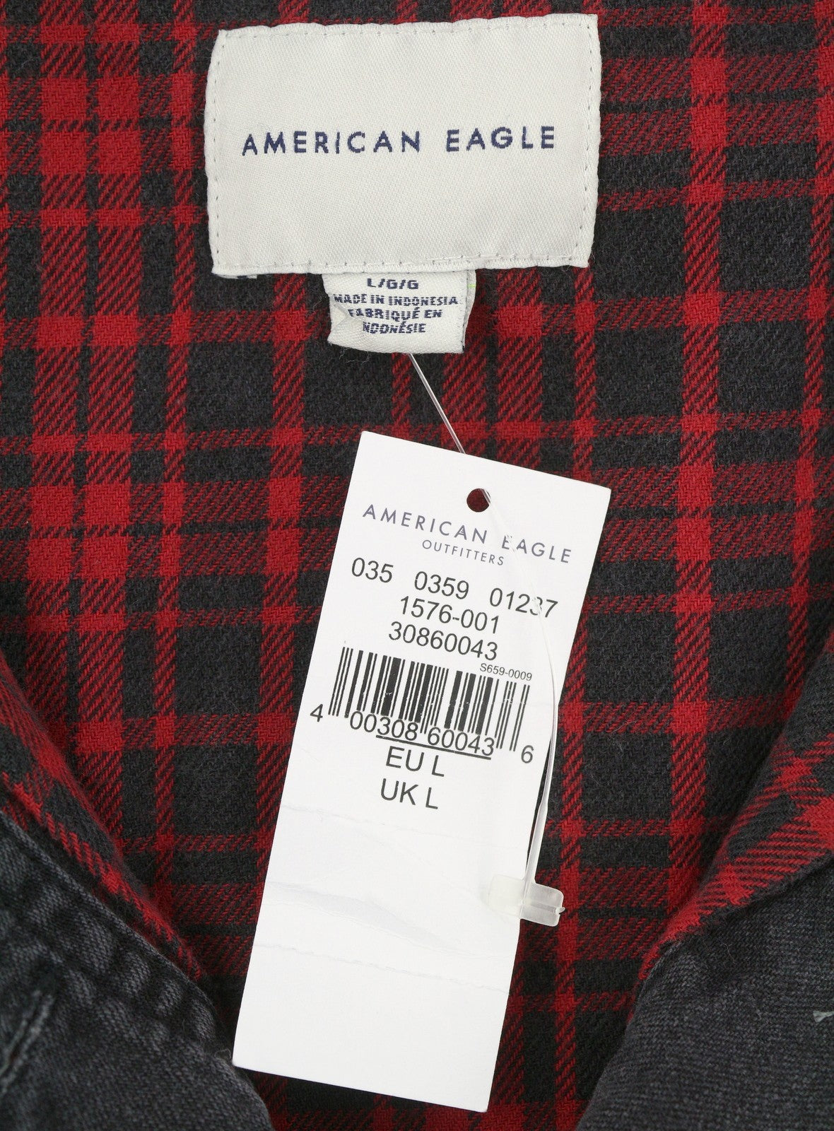 AMERICAN EAGLE OUTFITTERS Women Jacket L Black Denim Crop Oversize Distress