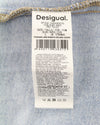 DESIGUAL Denim Marte Women Jeans L W32 Blue Fade Wide Leg Side Pleats
