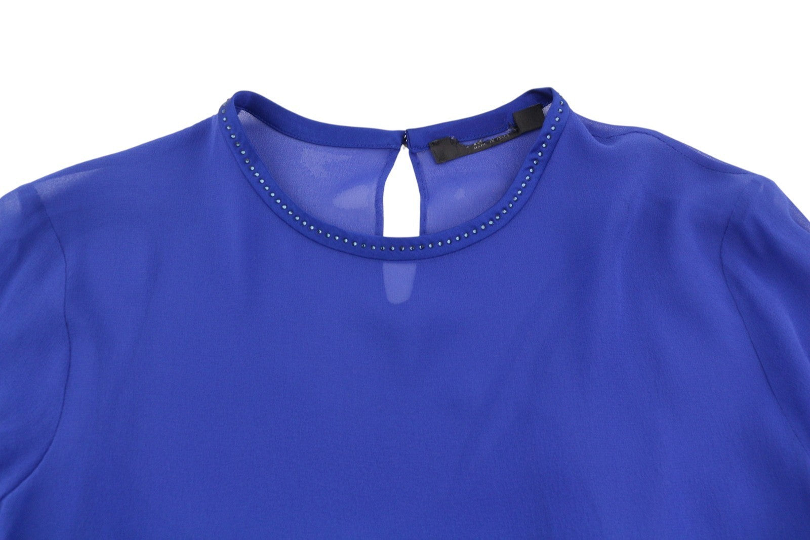 Blue Silk Blouse