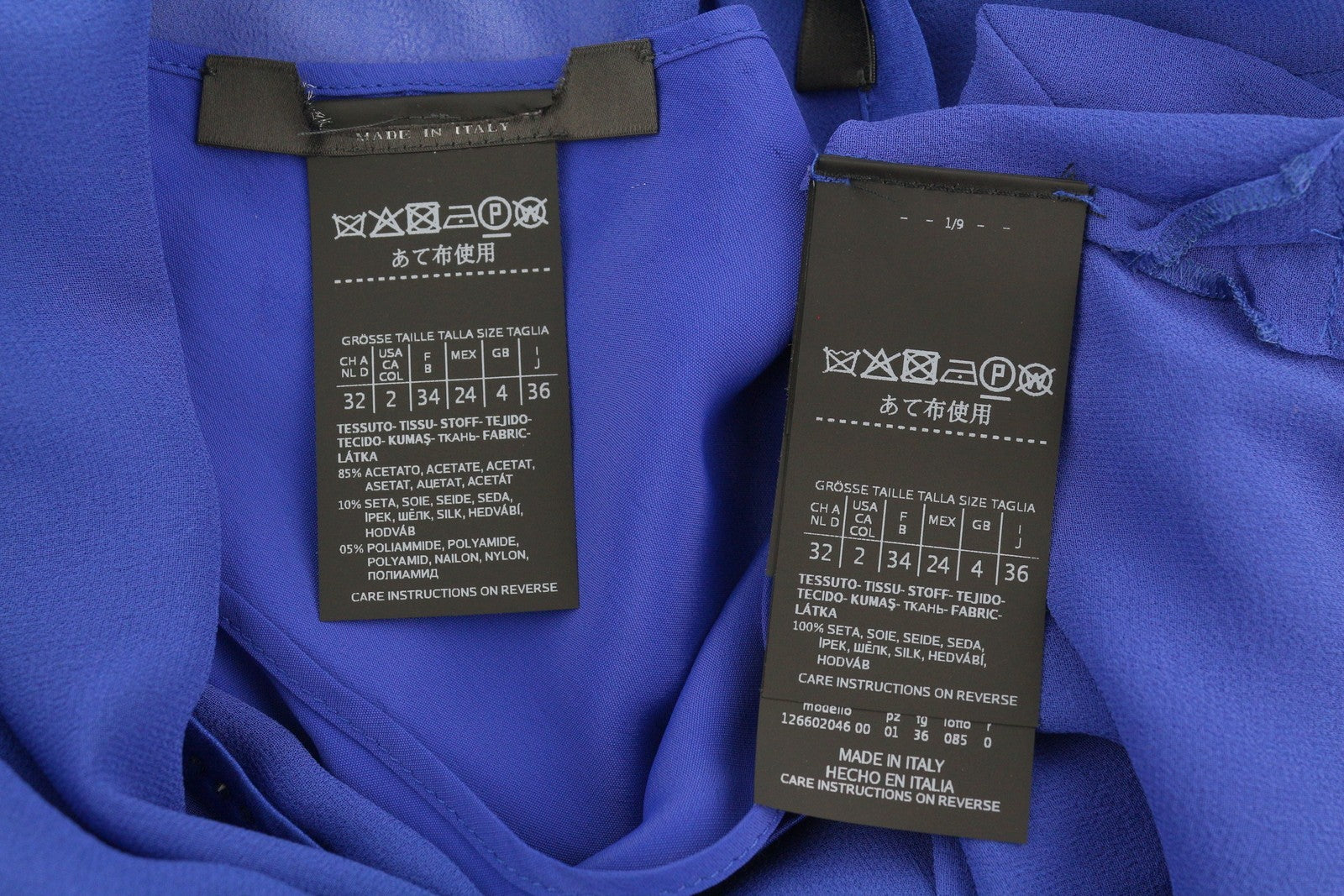 Blue Silk Blouse