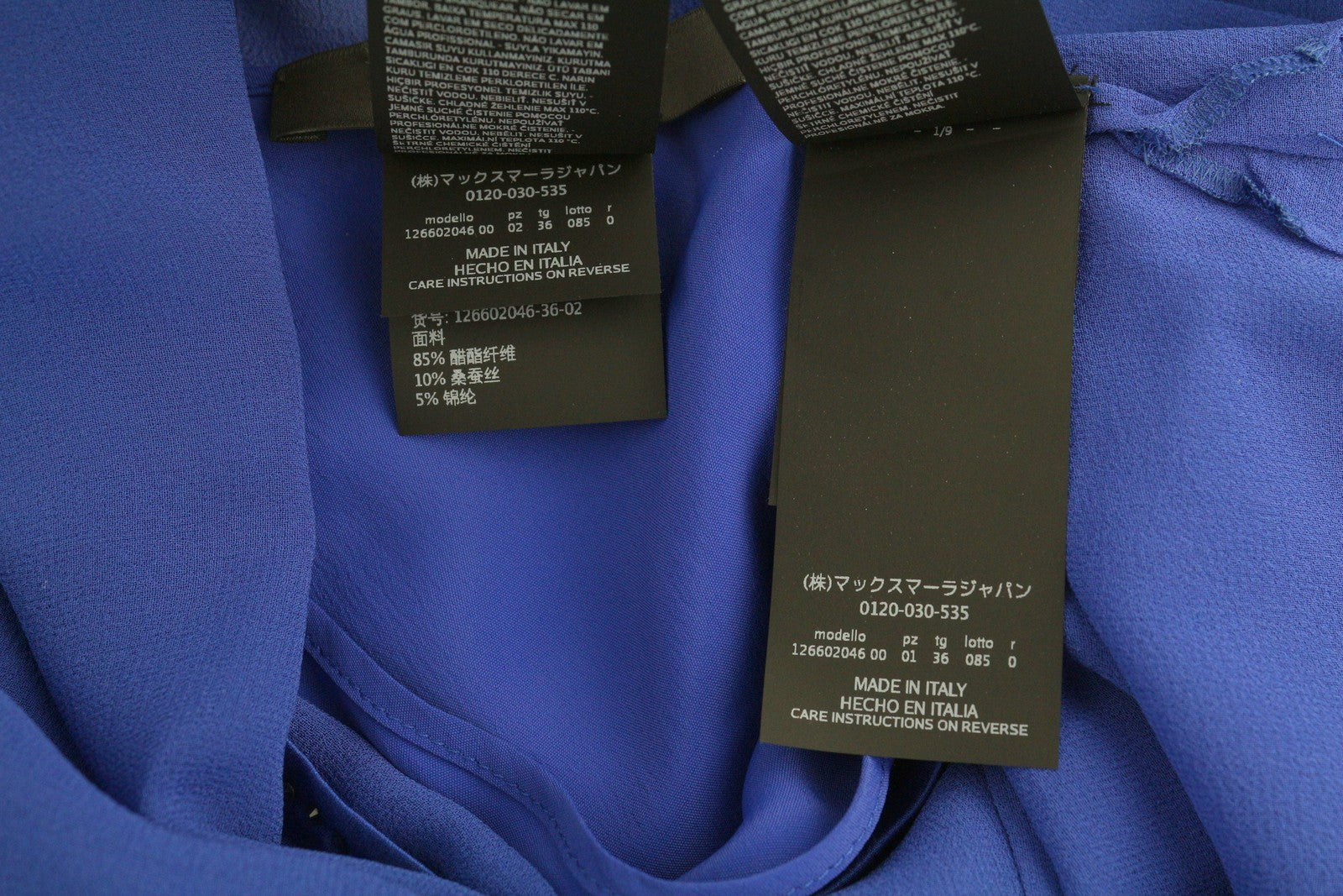 Blue Silk Blouse