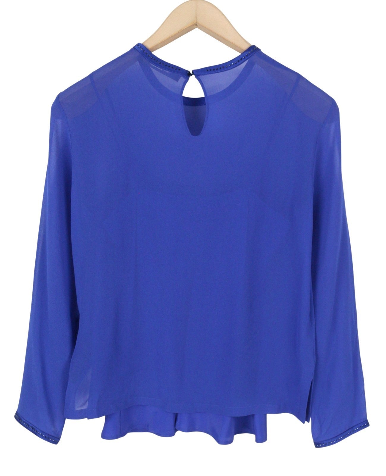 Blue Silk Blouse