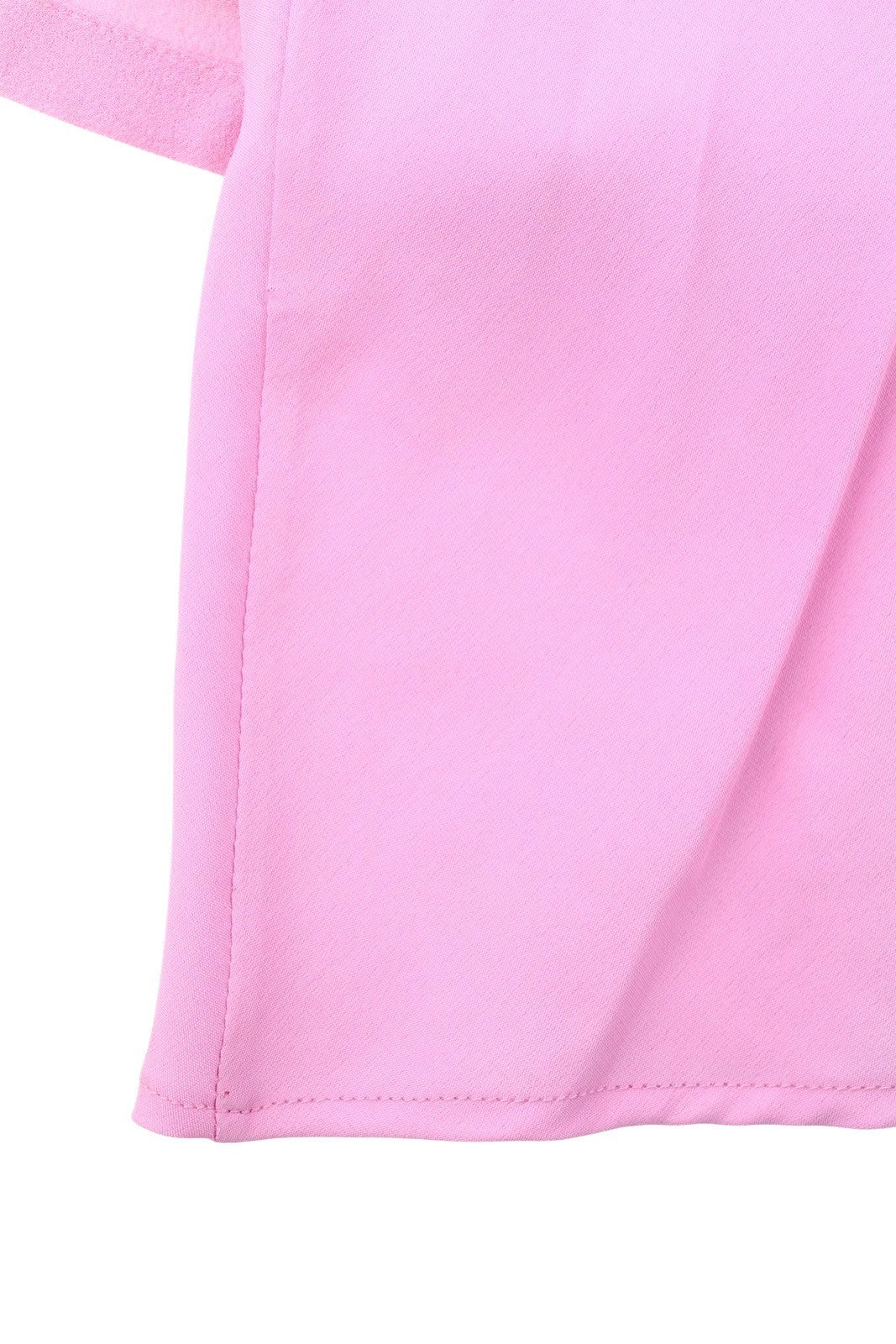 MAX MARA Women Blouse EU34 XS Pink Silk Rhinestone Trim Long Sleeve 2in1
