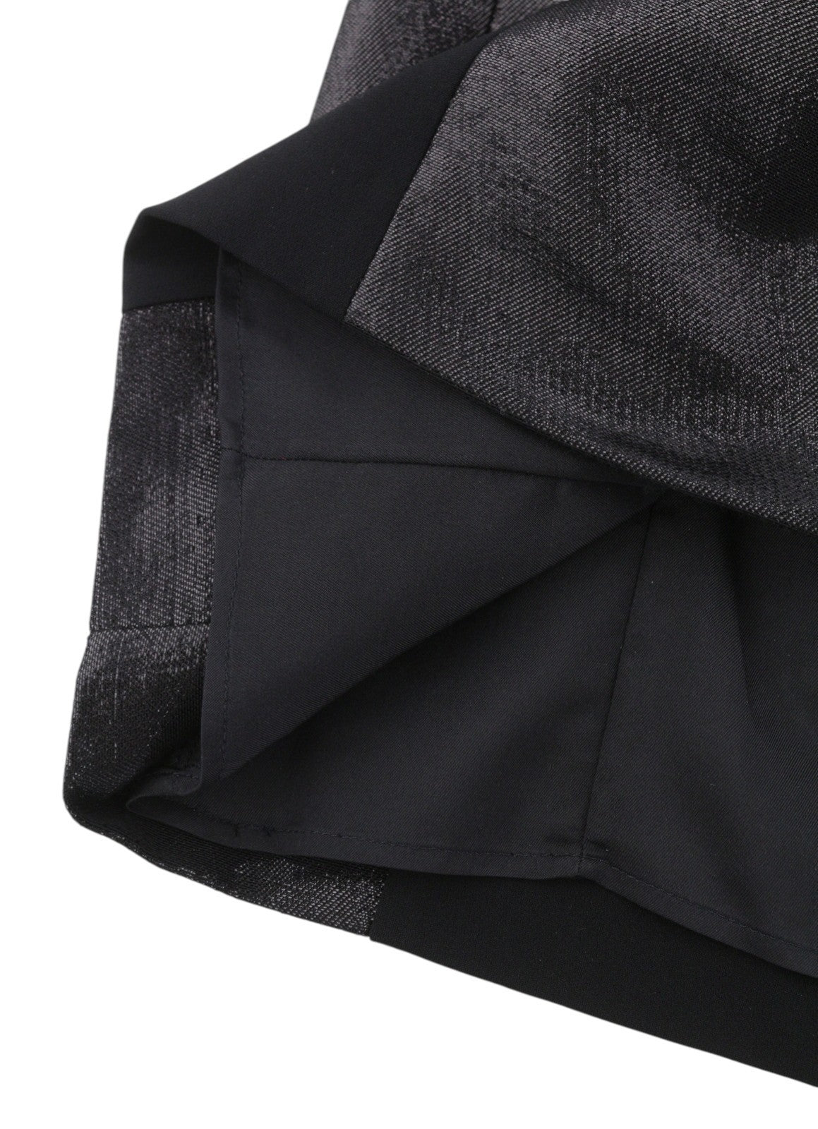 MARINA RINALDI Women Dress EU46 Black Wool Mix V-Neck 3/4 Sleeve Knee Length