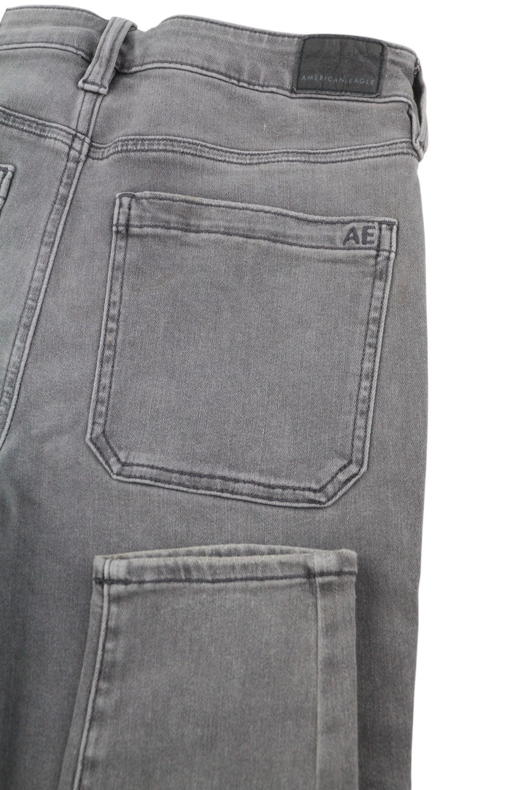 AMERICAN EAGLE OUTFITTERS Super Hi-Rise Jegging Women Jeans W30 Grey Skinny