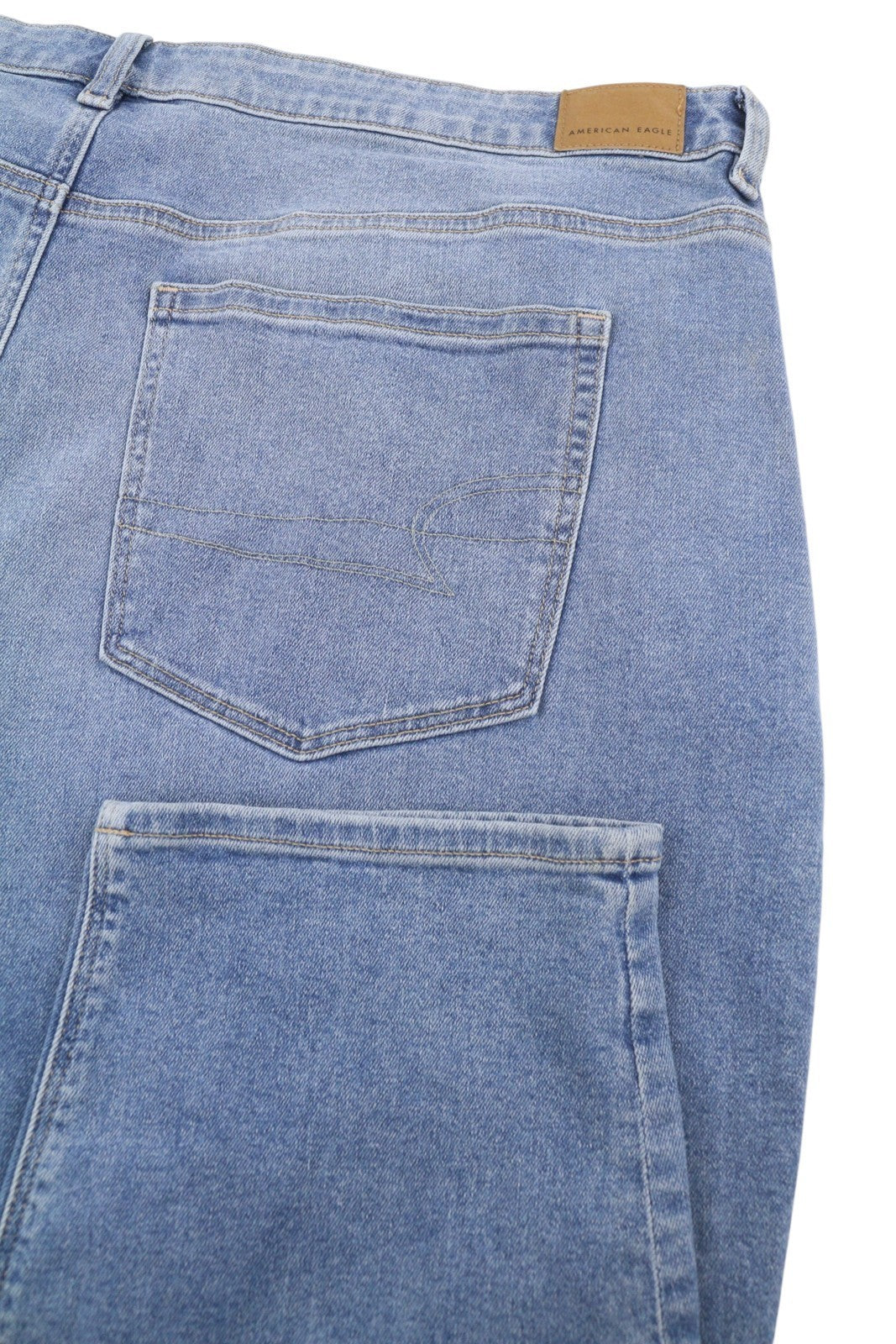 AMERICAN EAGLE OUTFITTERS Stretch Mom Women Jeans W36 Blue Washed Denim